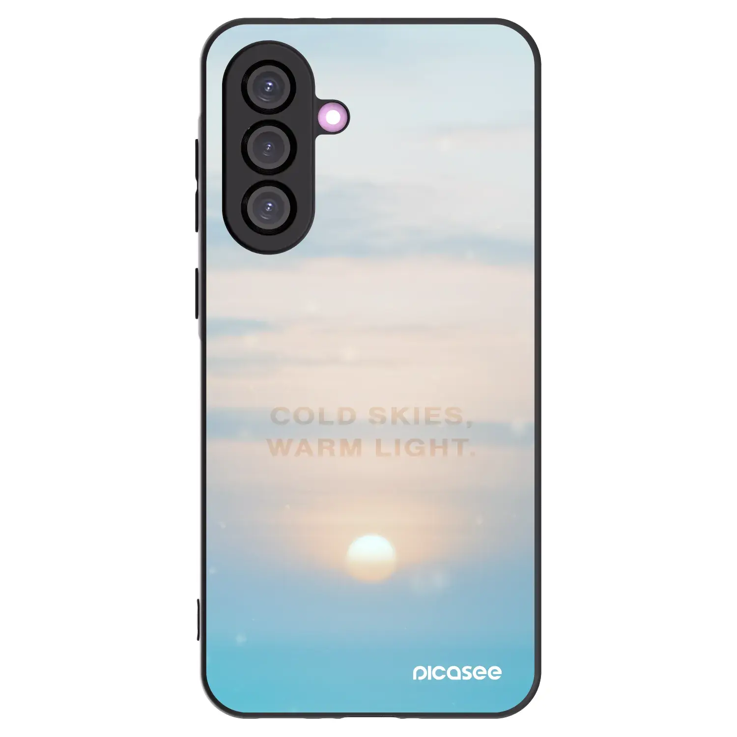 Silikonový černý obal pro Samsung Galaxy A36 5G - COLD SKIES