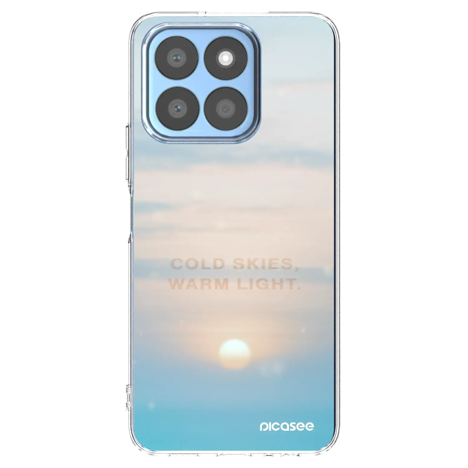 Silikonový průhledný obal pro Honor X8c - COLD SKIES