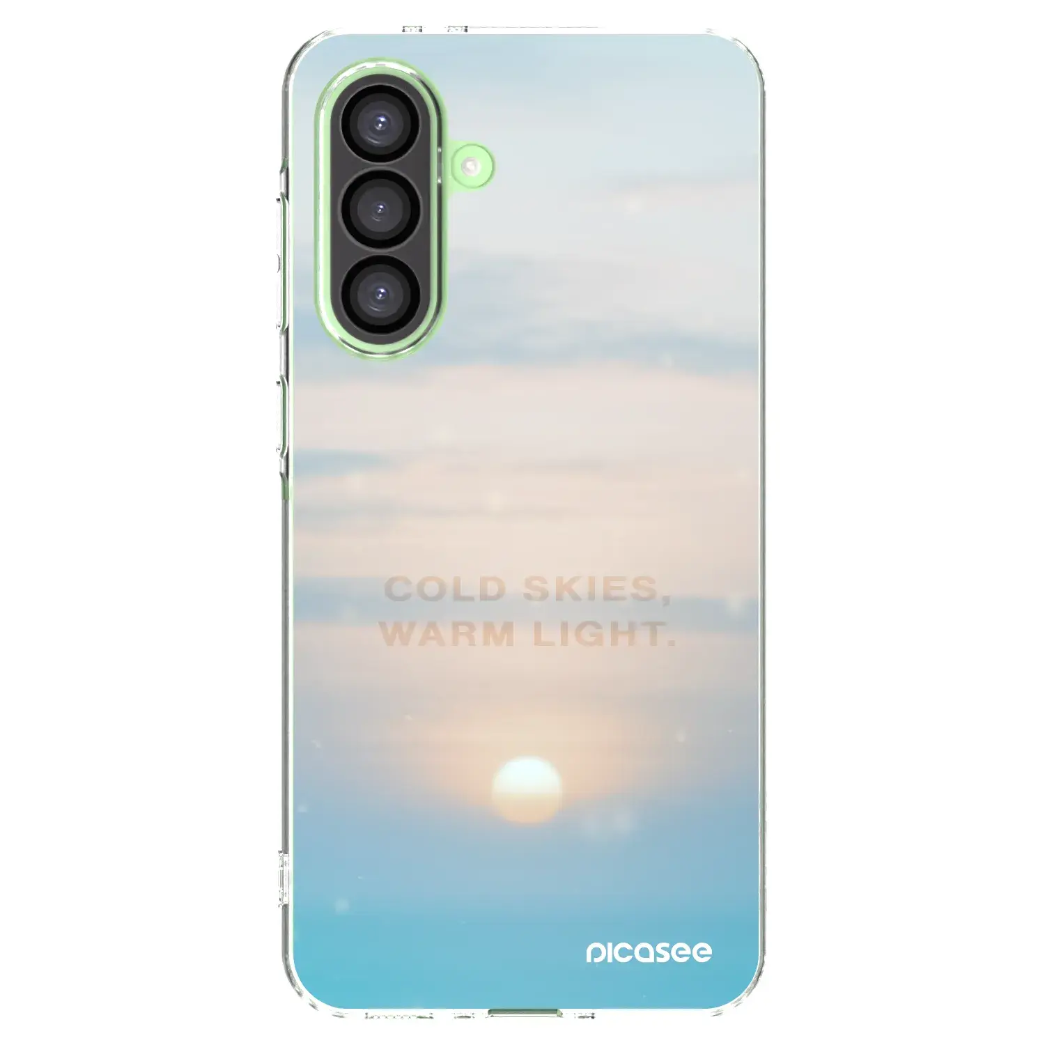 Silikonový průhledný obal pro Samsung Galaxy A26 5G A266B - COLD SKIES