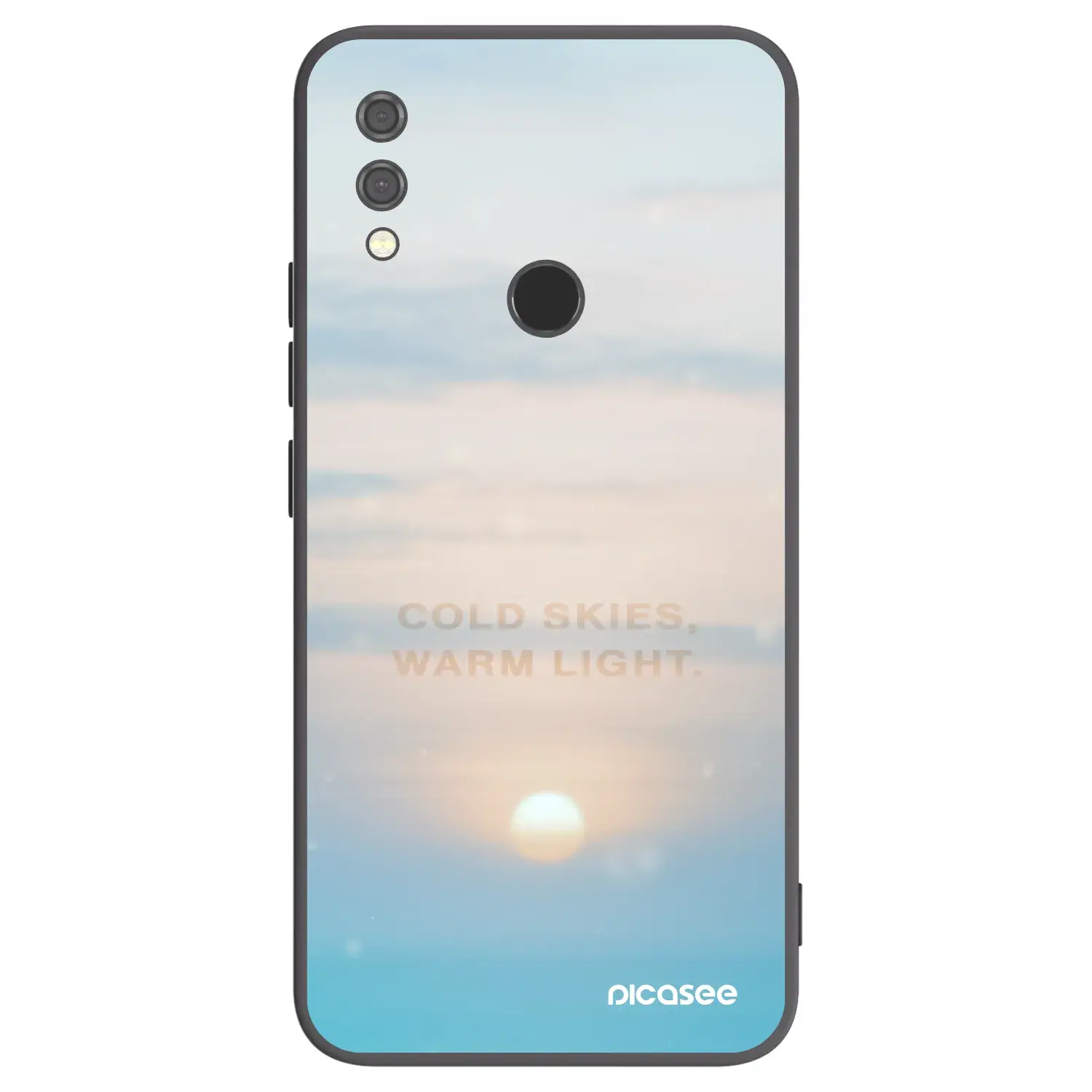 Silikonový černý obal pro Xiaomi Redmi Note 7 - COLD SKIES