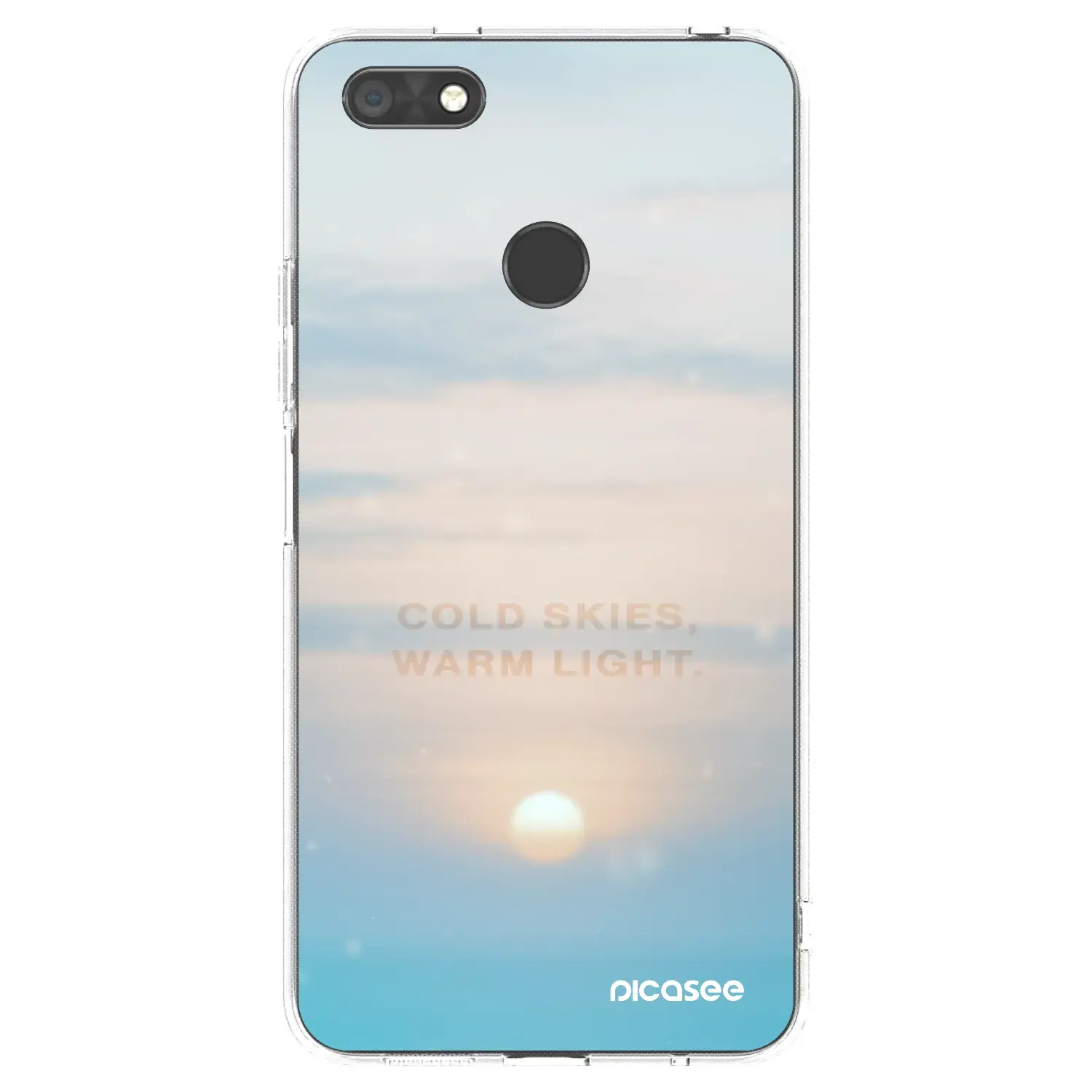 Silikonový průhledný obal pro Huawei P9 Lite Mini - COLD SKIES