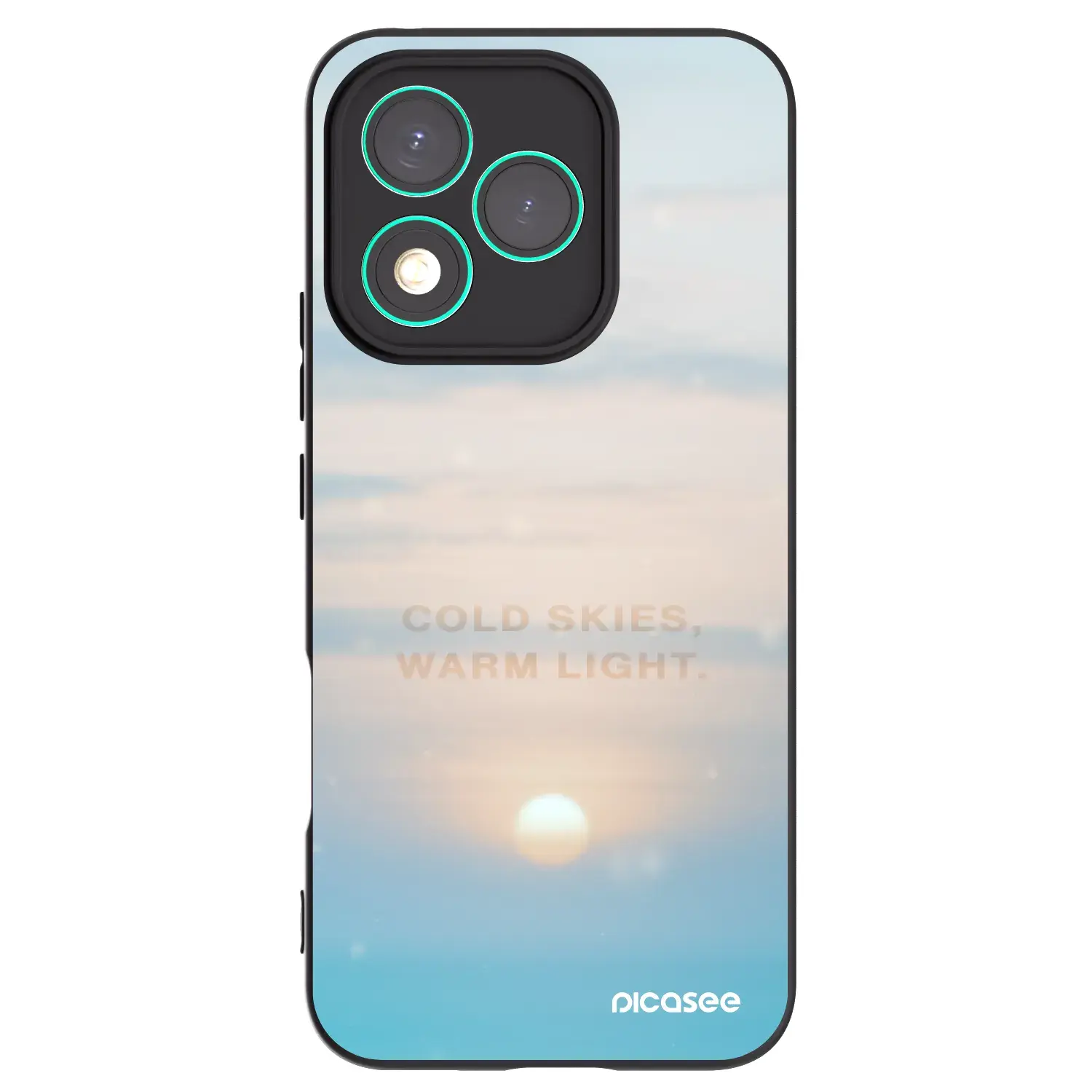 Silikonový černý obal pro Honor 400 Lite 5G - COLD SKIES