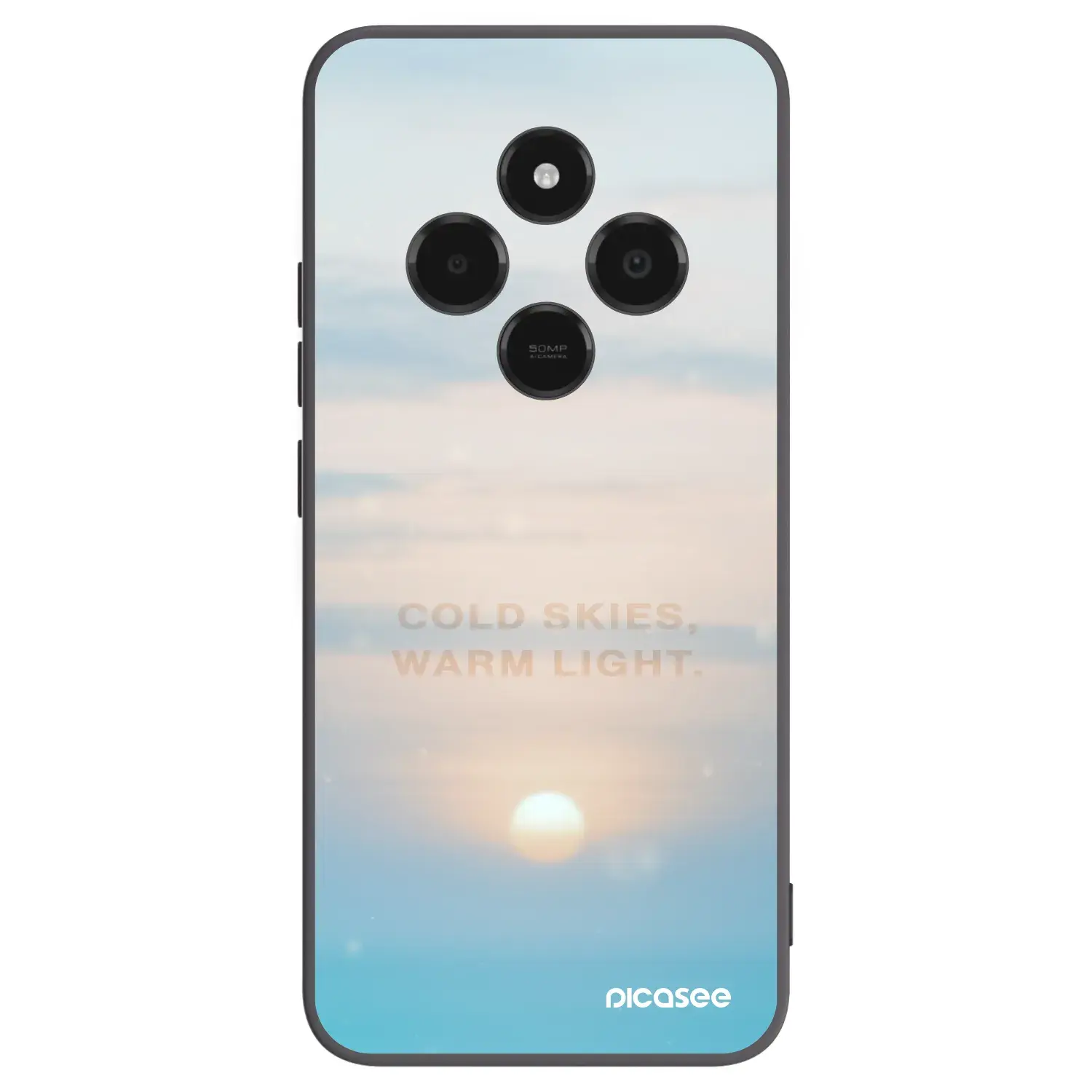 Silikonový černý obal pro Xiaomi Poco C75 - COLD SKIES