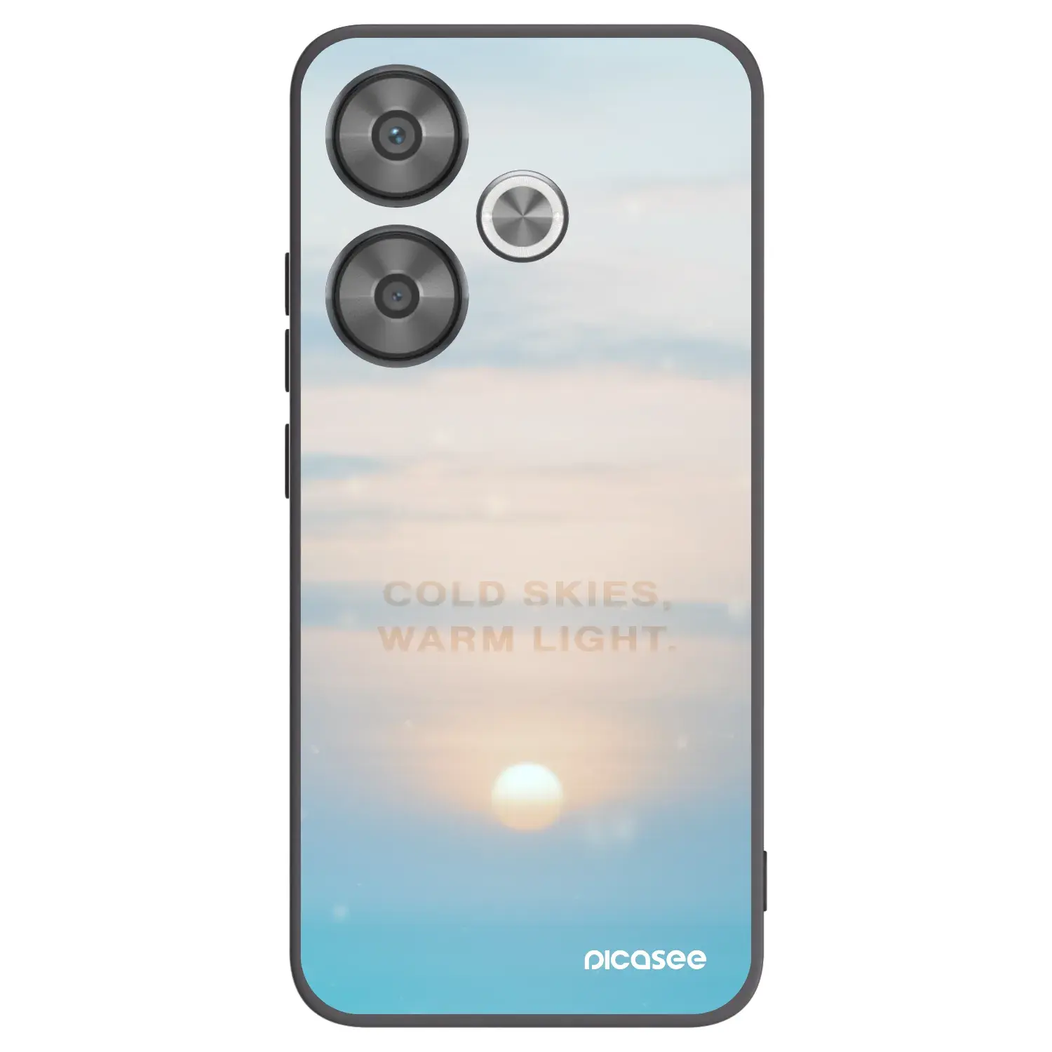Silikonový černý obal pro Xiaomi Poco F6 - COLD SKIES