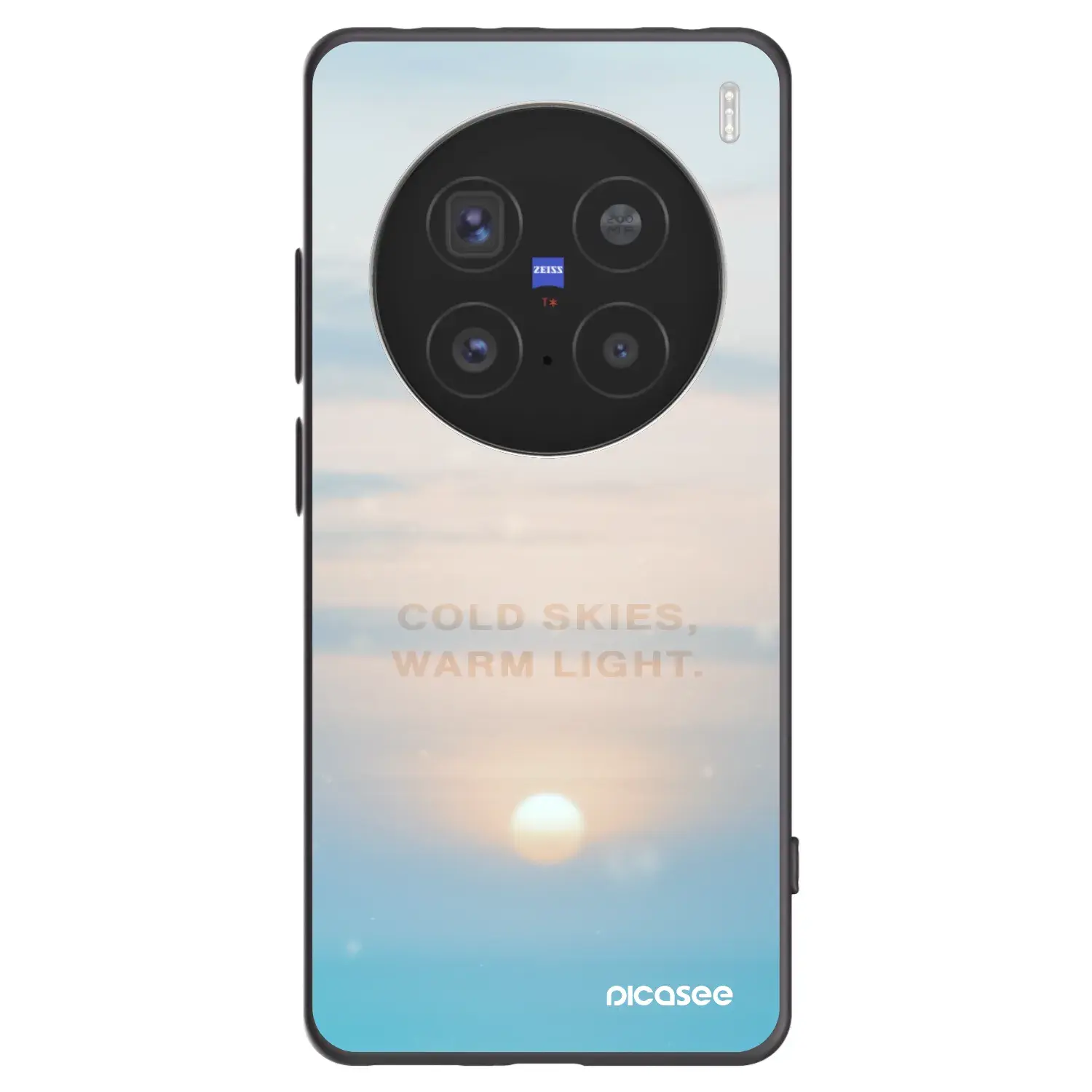 Silikonový černý obal pro Vivo X200 Pro - COLD SKIES
