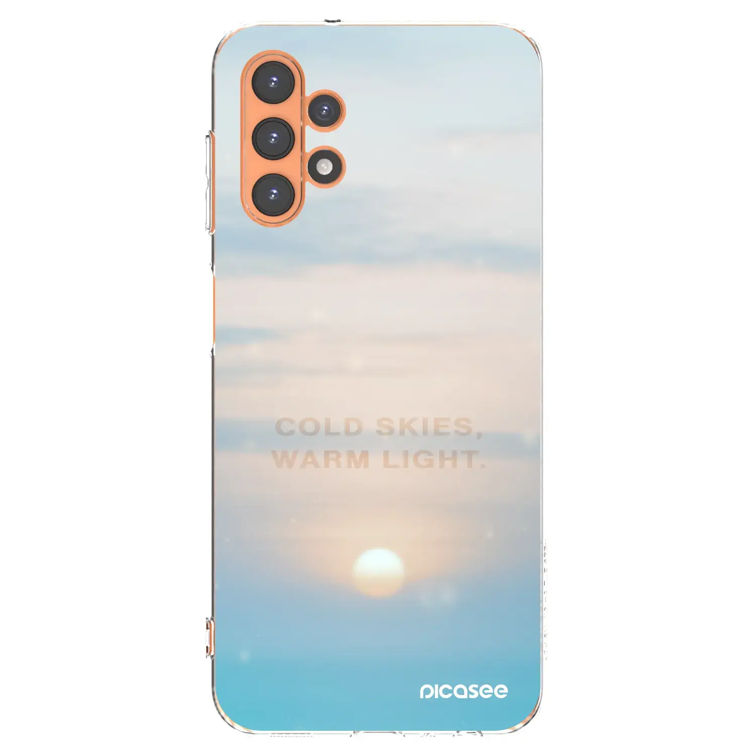 Silikonový průhledný obal pro Samsung Galaxy A13 5G - COLD SKIES