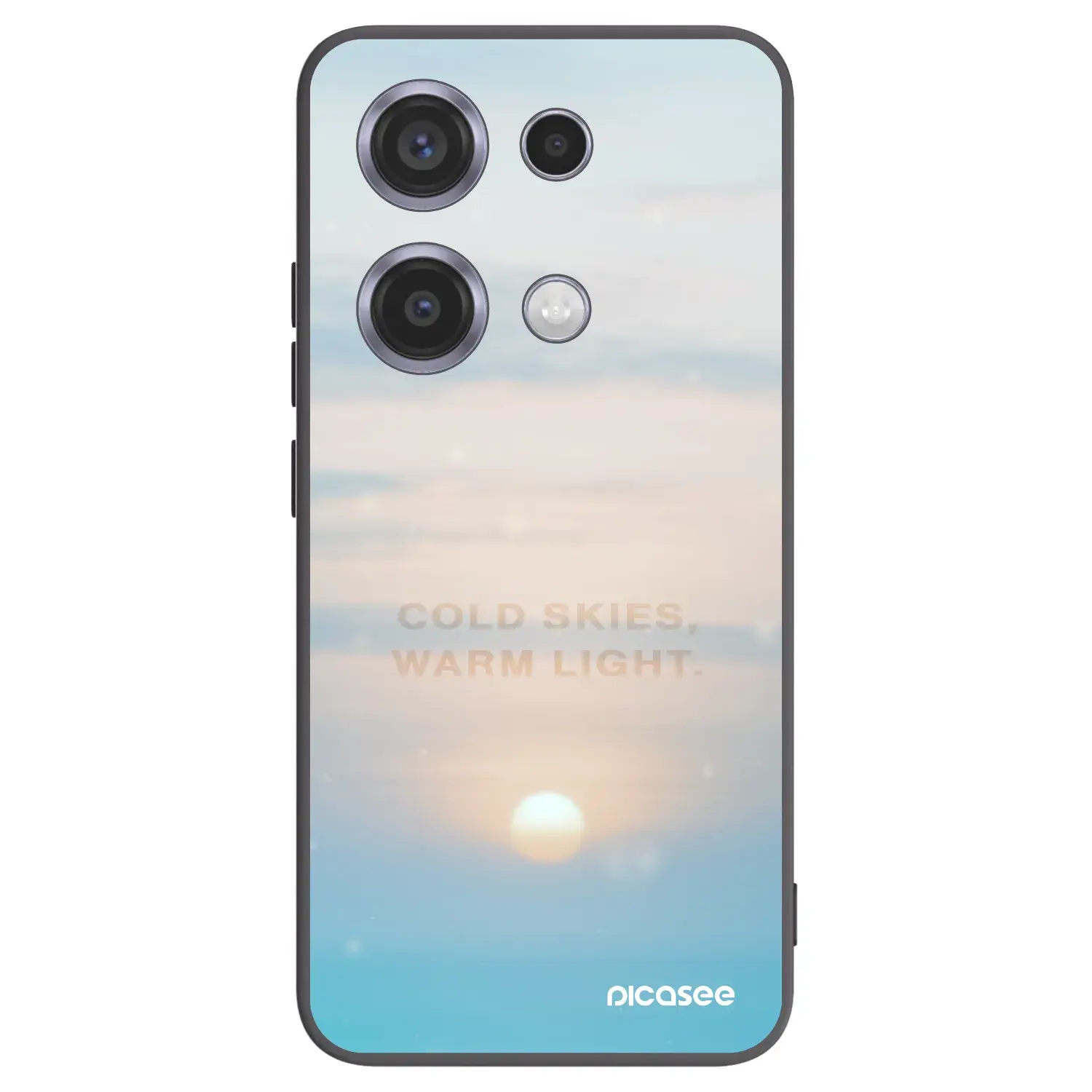 Silikonový černý obal pro Xiaomi Redmi Note 14S - COLD SKIES
