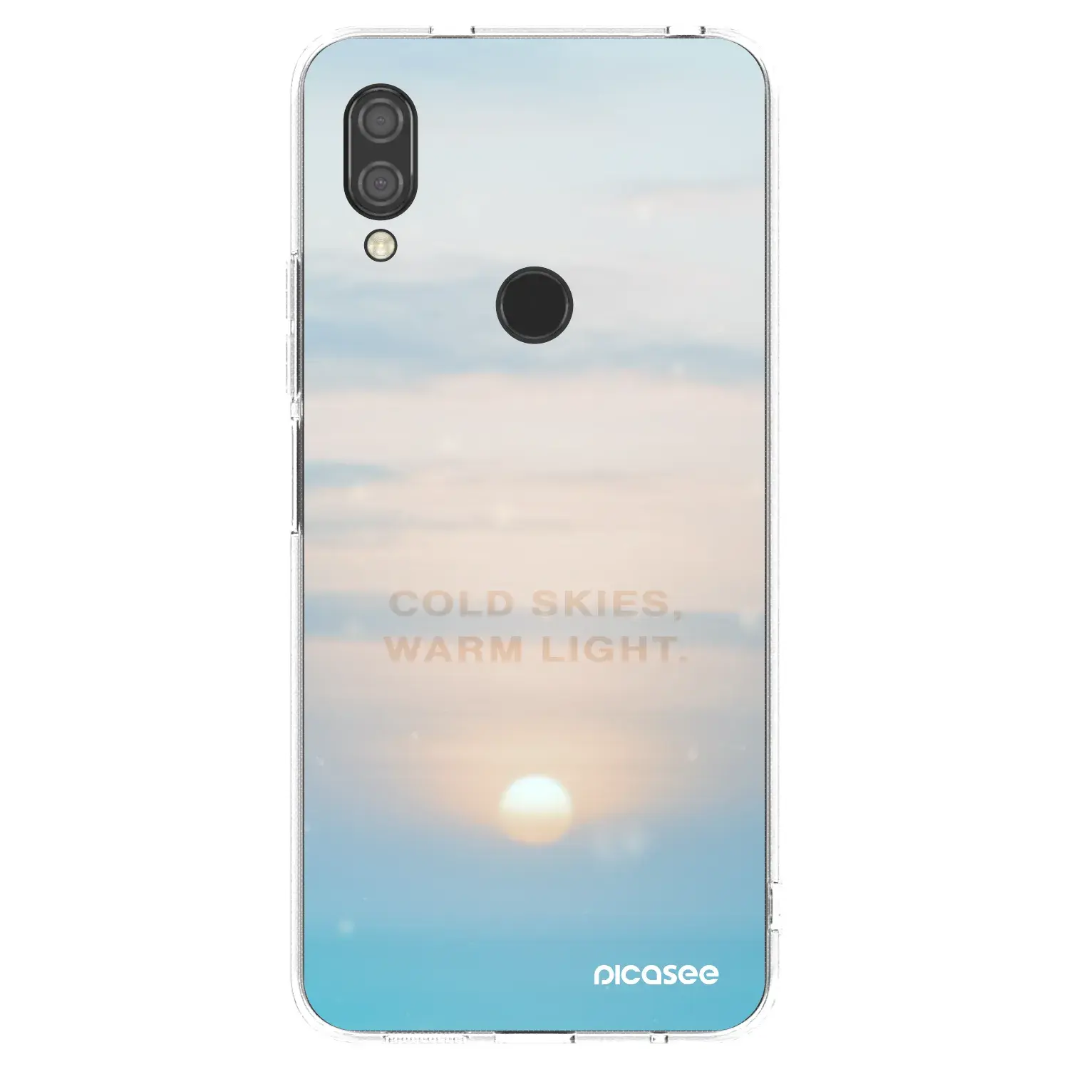 Silikonový průhledný obal pro Xiaomi Redmi 7 - COLD SKIES