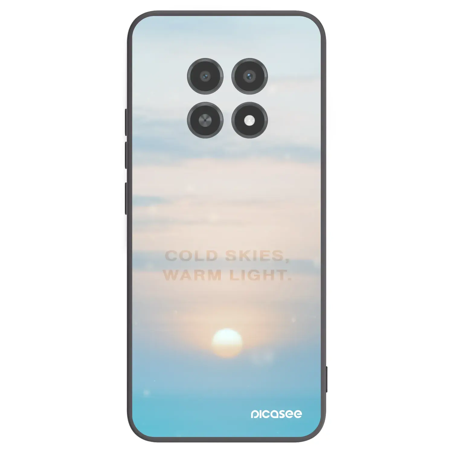 Silikonový černý obal pro Realme 12X - COLD SKIES