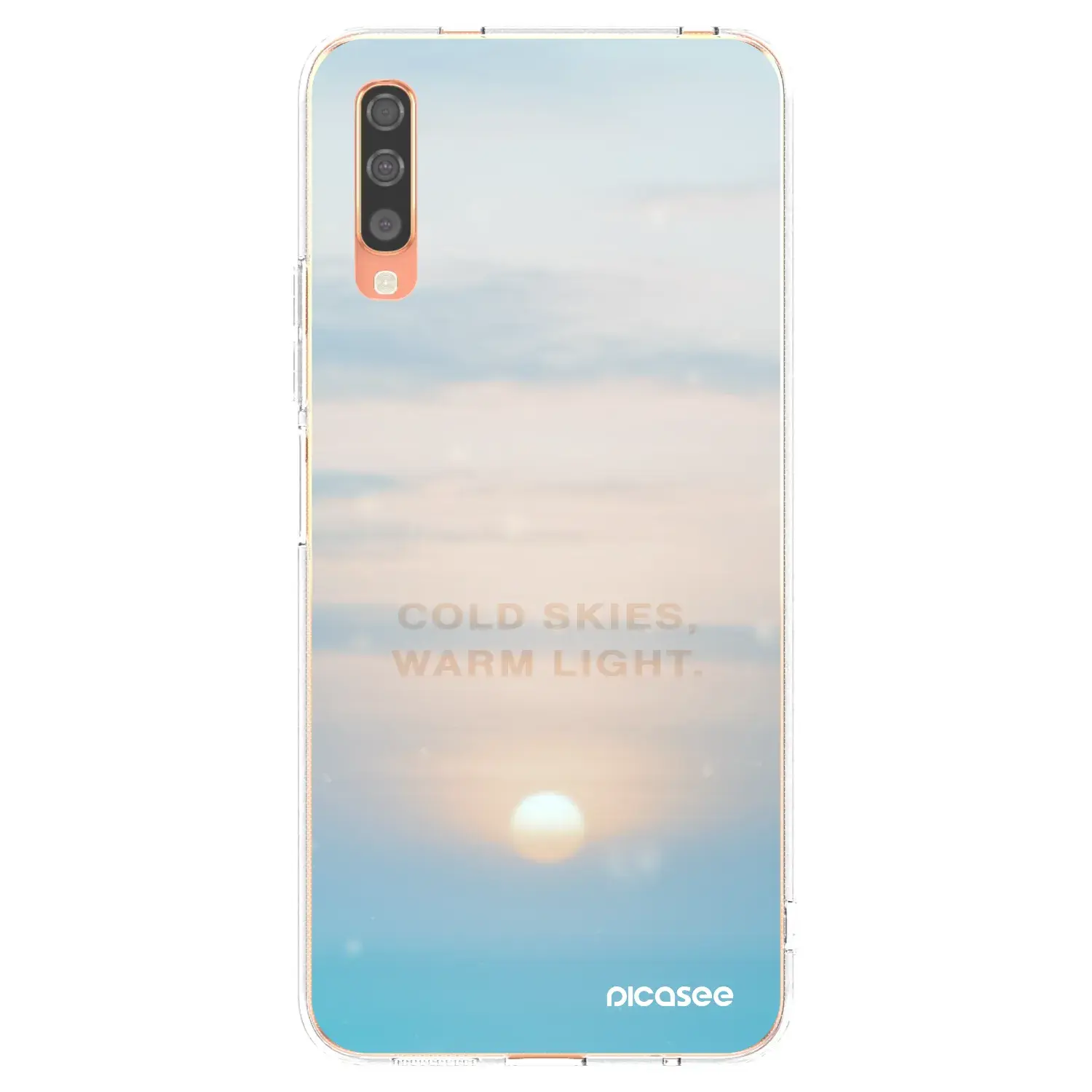 Silikonový průhledný obal pro Samsung Galaxy A70 A705F - COLD SKIES