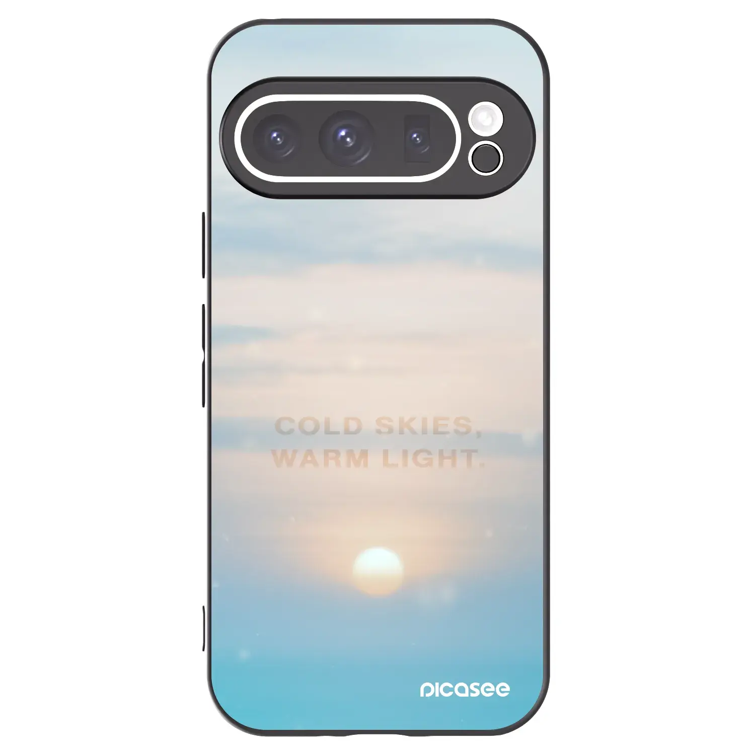 Silikonový černý obal pro Google Pixel 9 Pro XL - COLD SKIES
