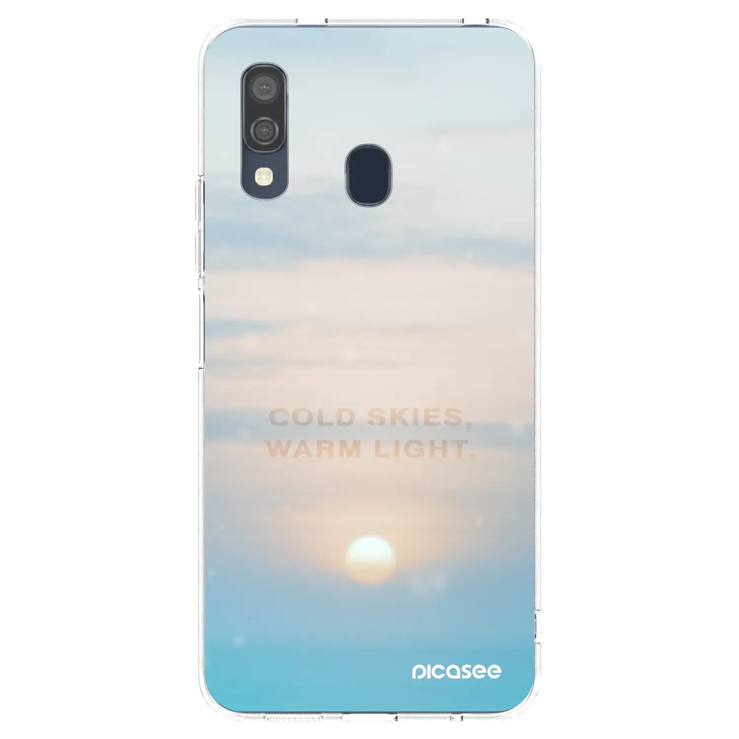 Silikonový průhledný obal pro Samsung Galaxy A40 A405F - COLD SKIES