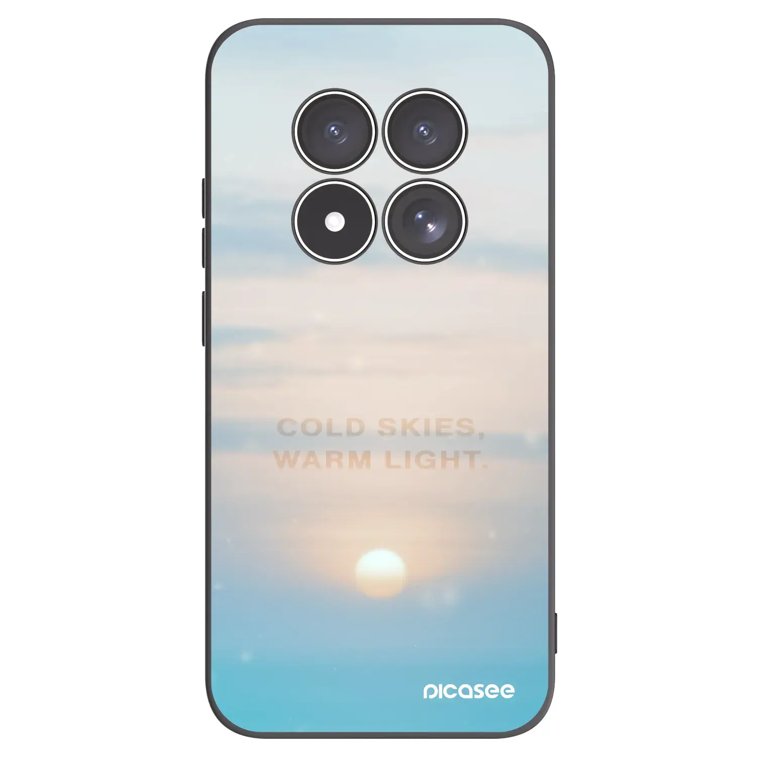 Silikonový černý obal pro Xiaomi Redmi Note 15 Pro 4G - COLD SKIES