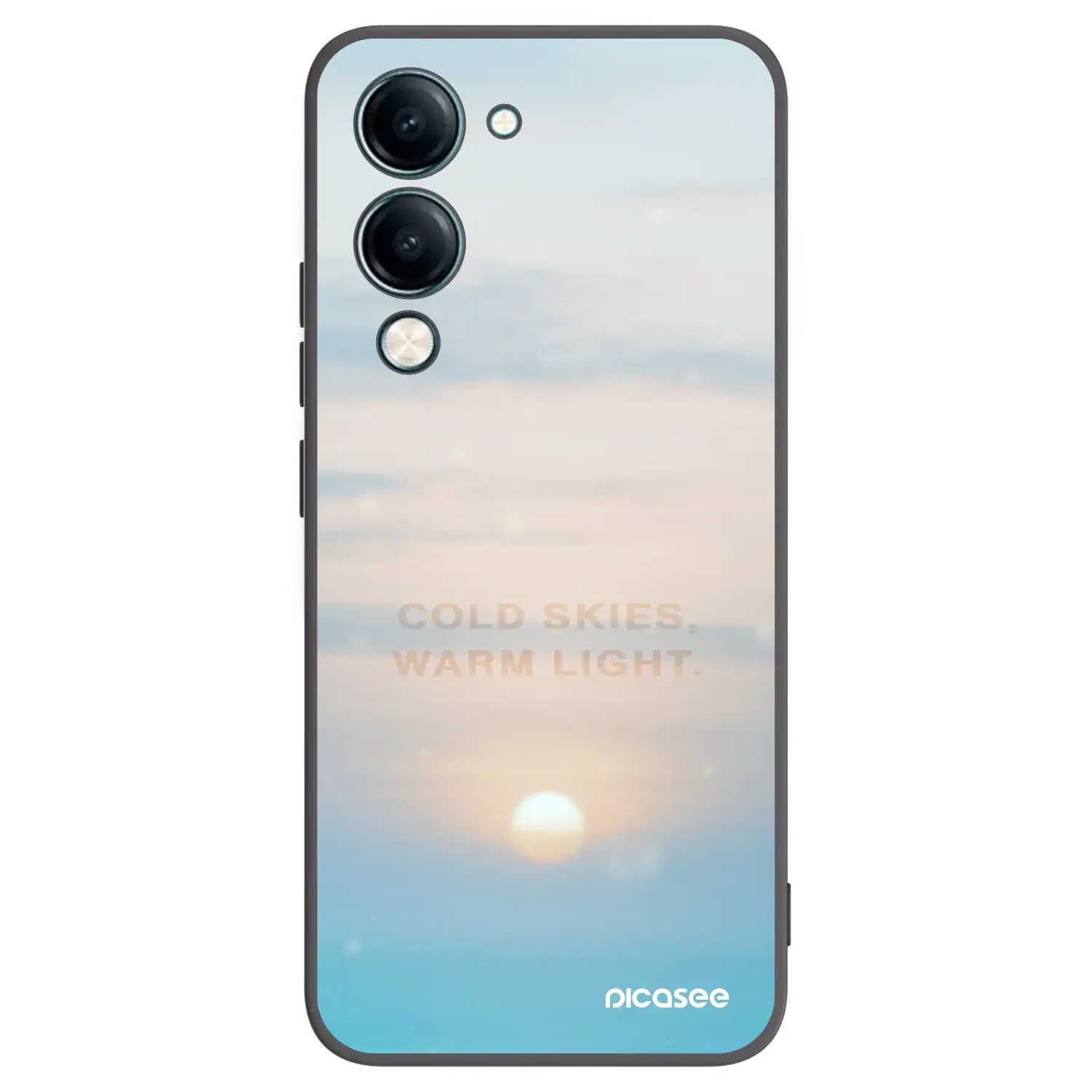 Silikonový černý obal pro Vivo Y29s 5G - COLD SKIES