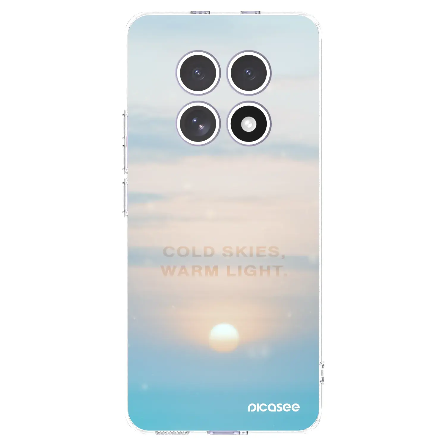 Silikonový průhledný obal pro Xiaomi Redmi Note 15 4G - COLD SKIES