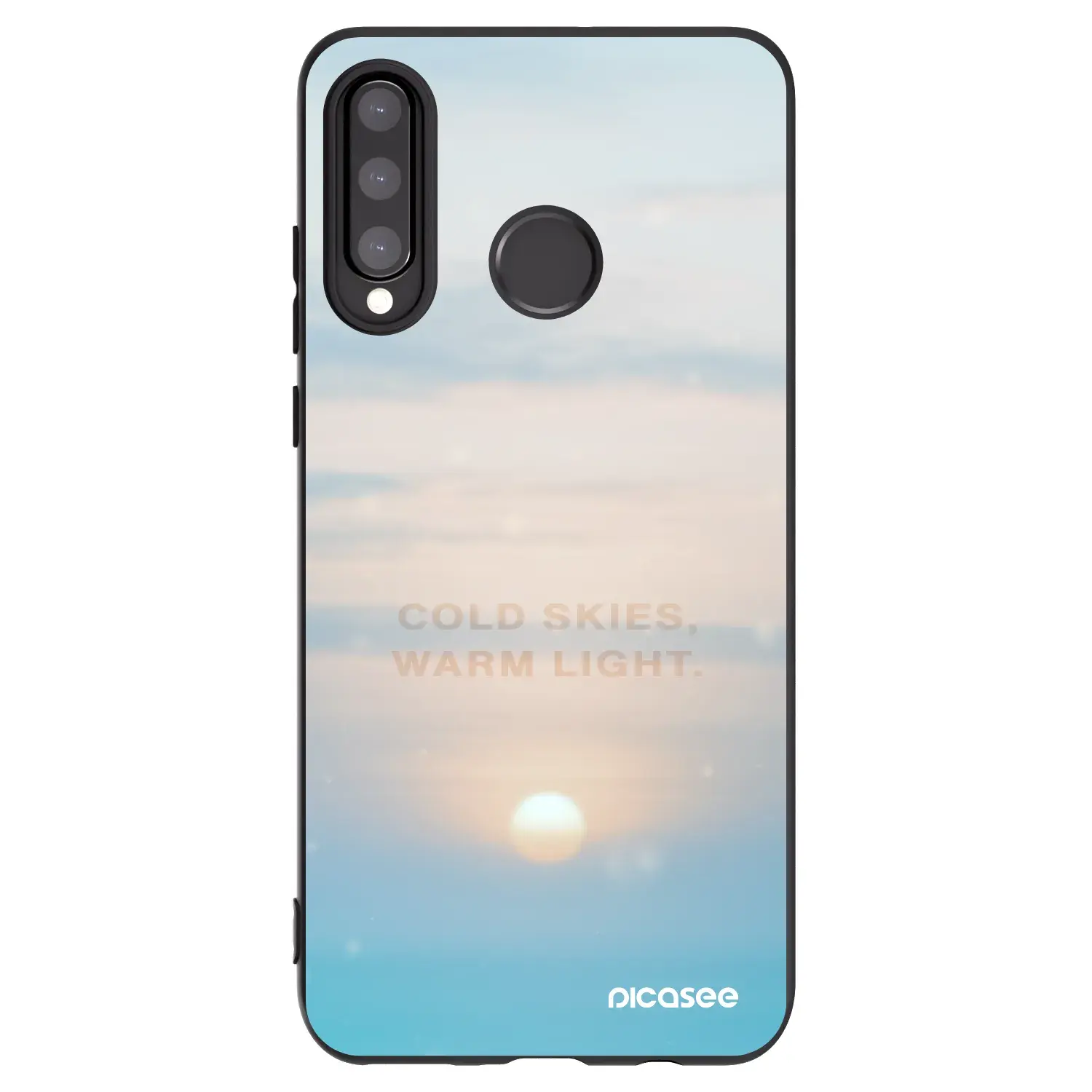 Silikonový černý obal pro Huawei P30 Lite - COLD SKIES