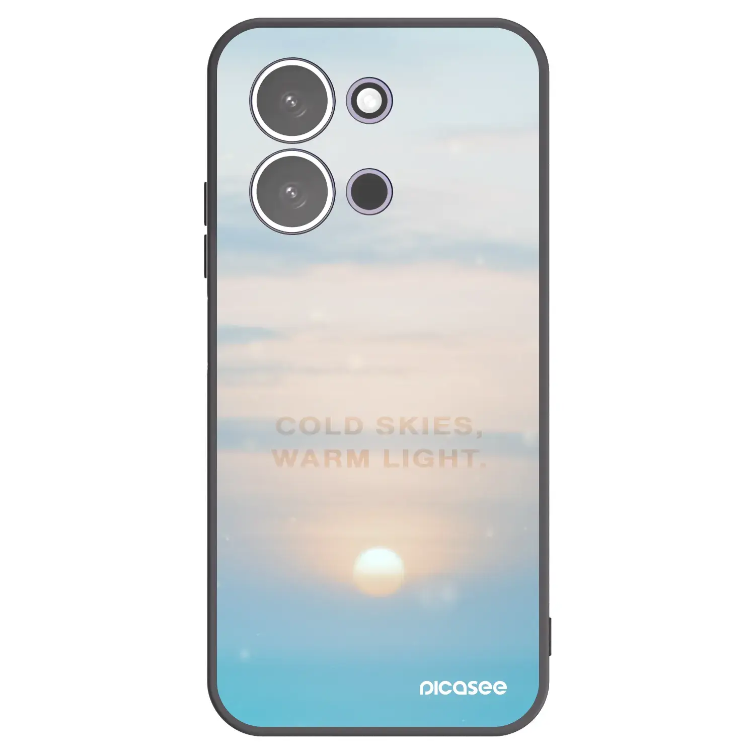 Silikonový černý obal pro Xiaomi Redmi 15C 5G - COLD SKIES