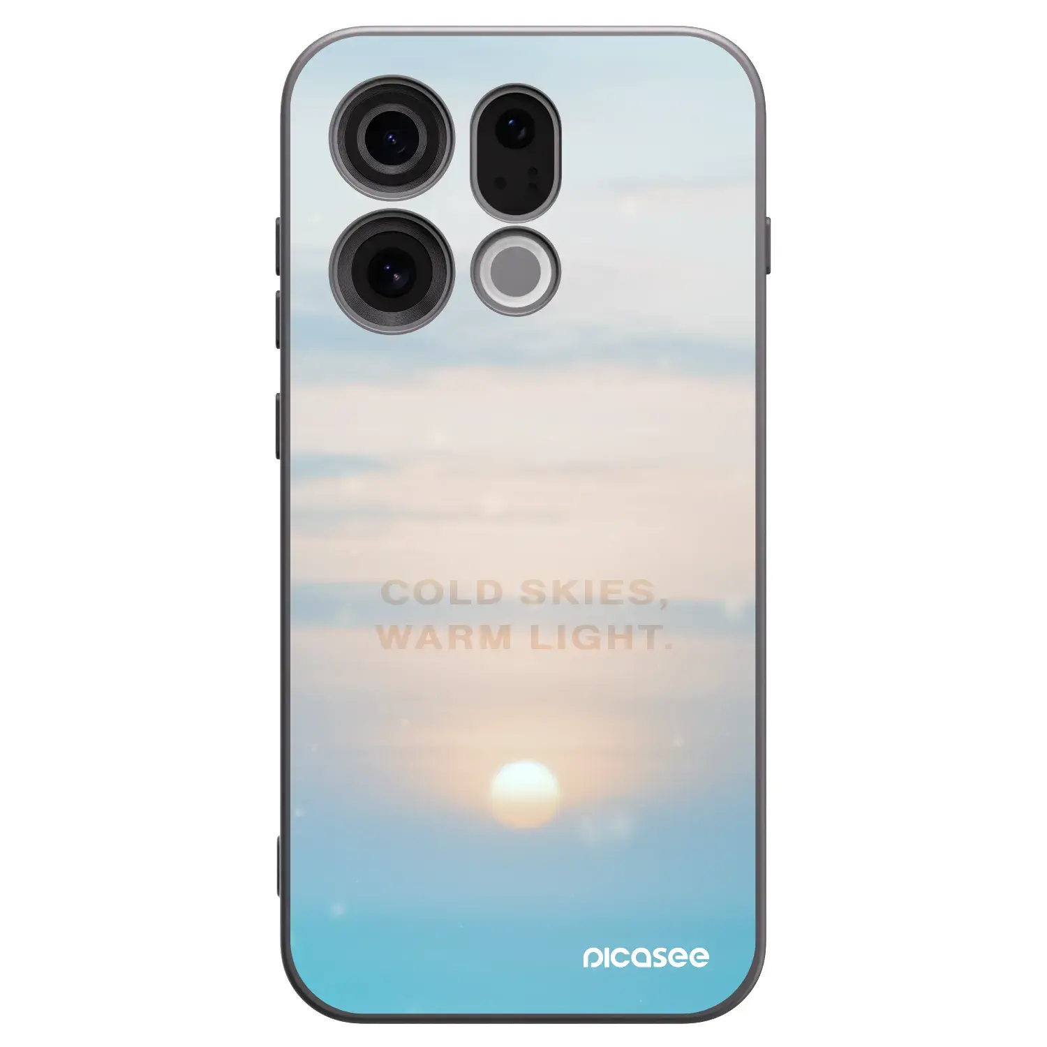 Silikonový černý obal pro OPPO Find X9 - COLD SKIES