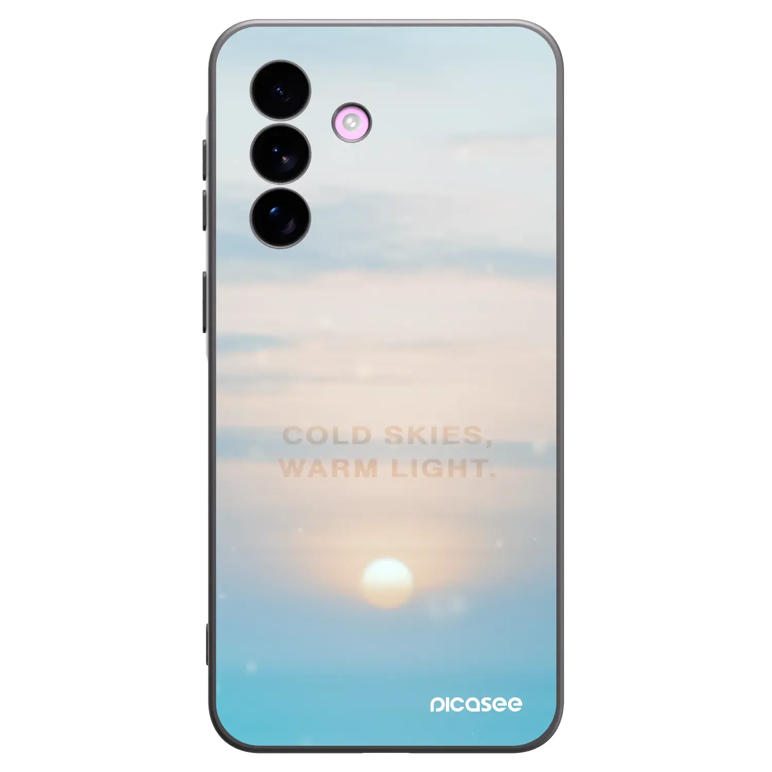 Silikonový černý obal pro Samsung Galaxy A57 5G - COLD SKIES