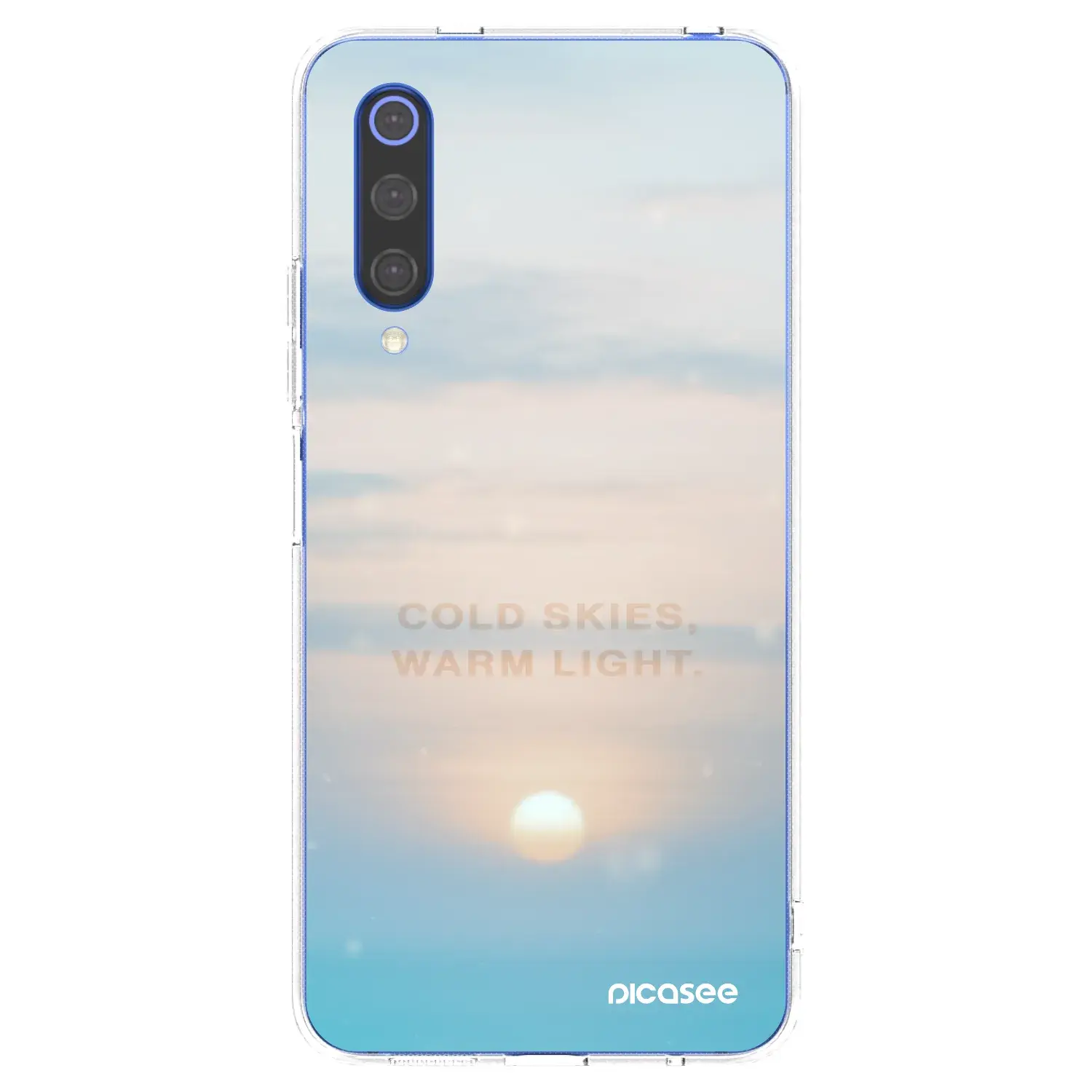 Silikonový průhledný obal pro Xiaomi Mi 9 SE - COLD SKIES