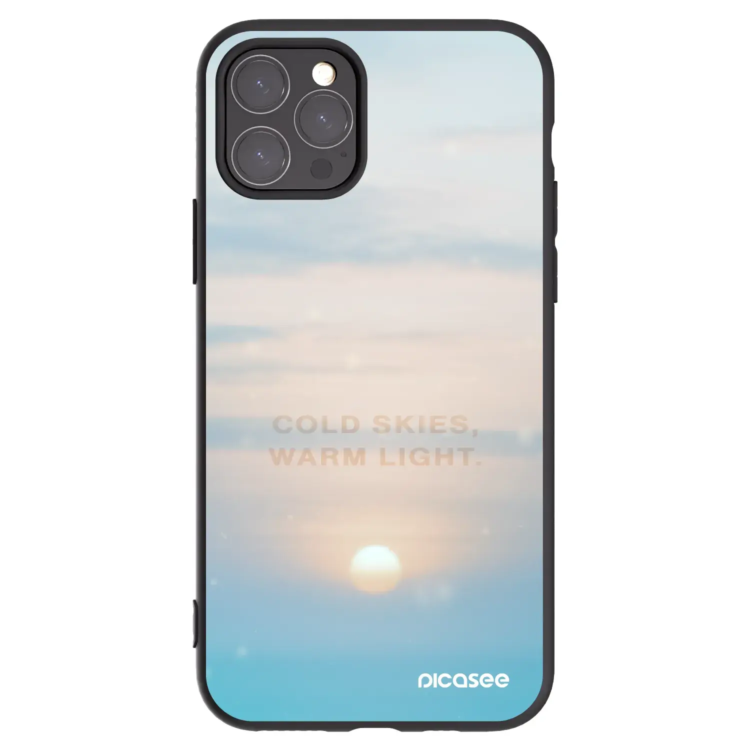 Silikonový černý obal pro Apple iPhone 11 Pro - COLD SKIES