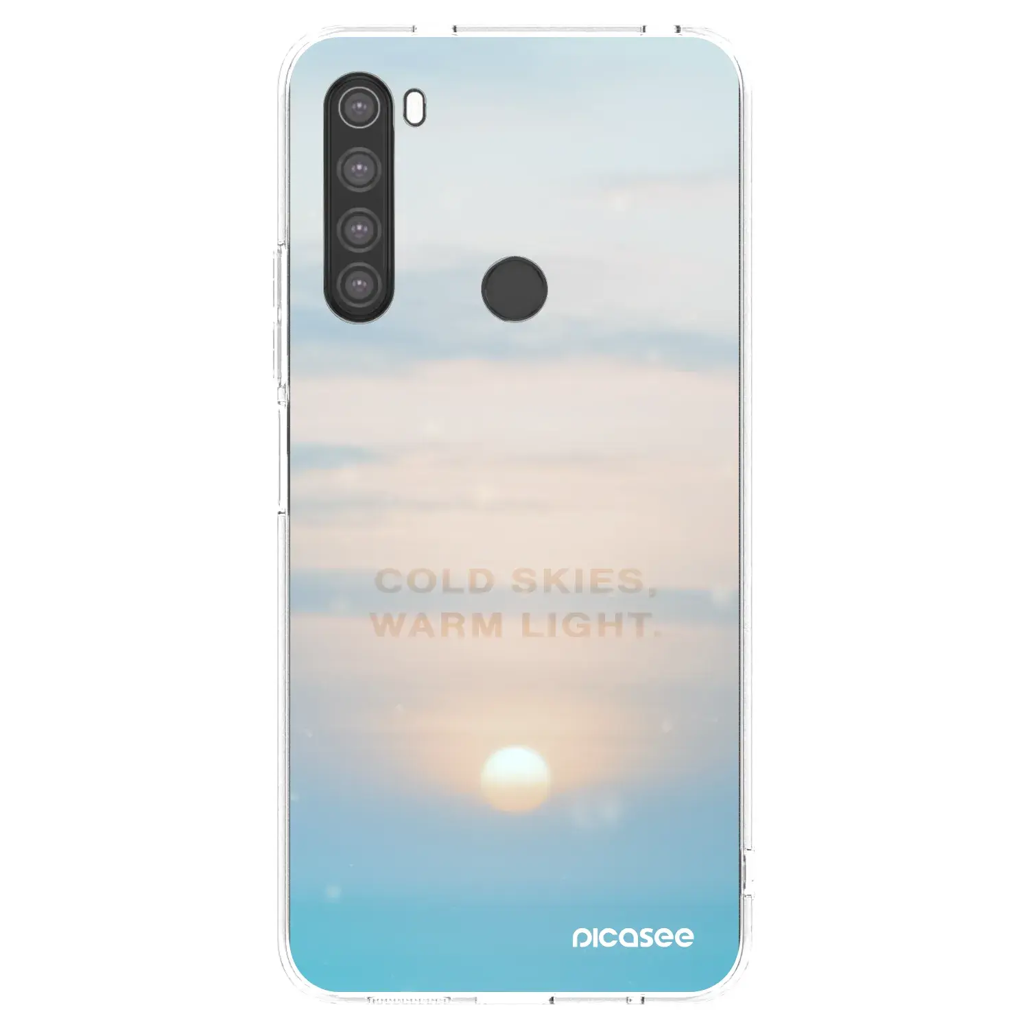 Silikonový průhledný obal pro Xiaomi Redmi Note 8 - COLD SKIES