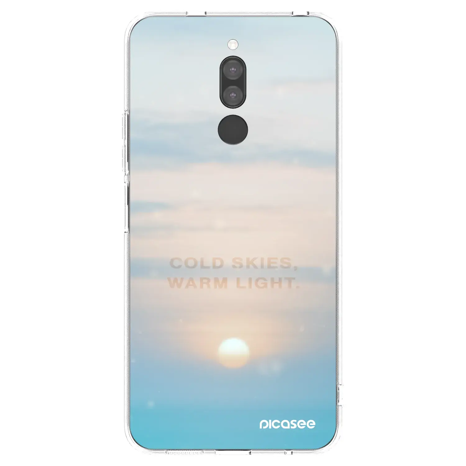 Silikonový průhledný obal pro Xiaomi Redmi 8 - COLD SKIES