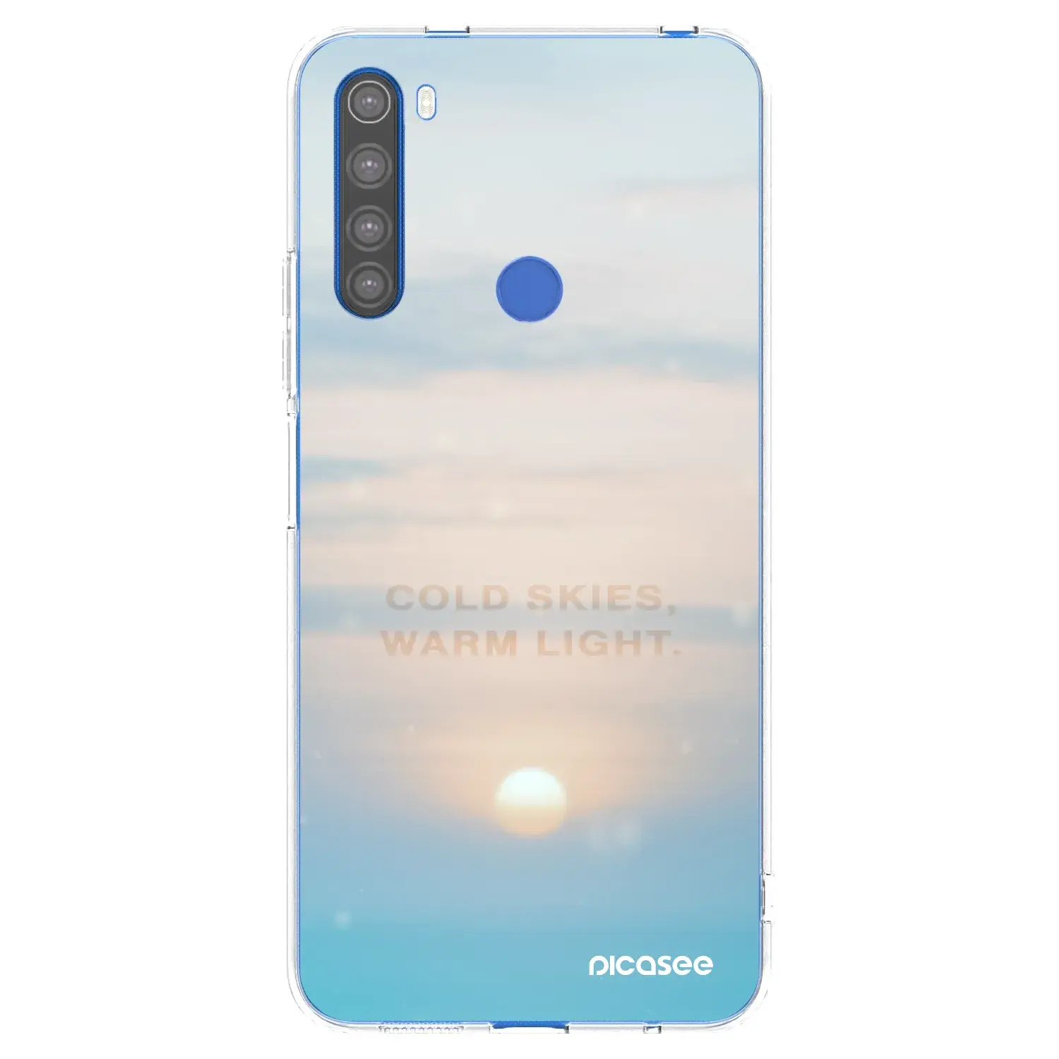 Silikonový průhledný obal pro Xiaomi Redmi Note 8T - COLD SKIES