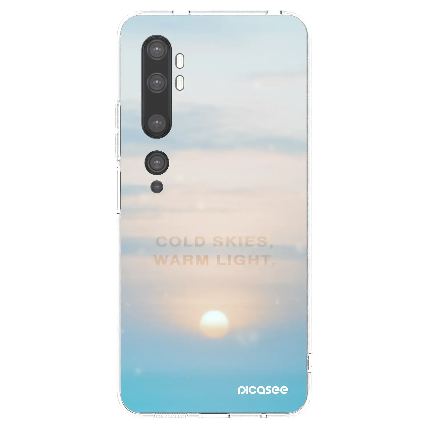 Silikonový průhledný obal pro Xiaomi Mi Note 10 (Pro) - COLD SKIES