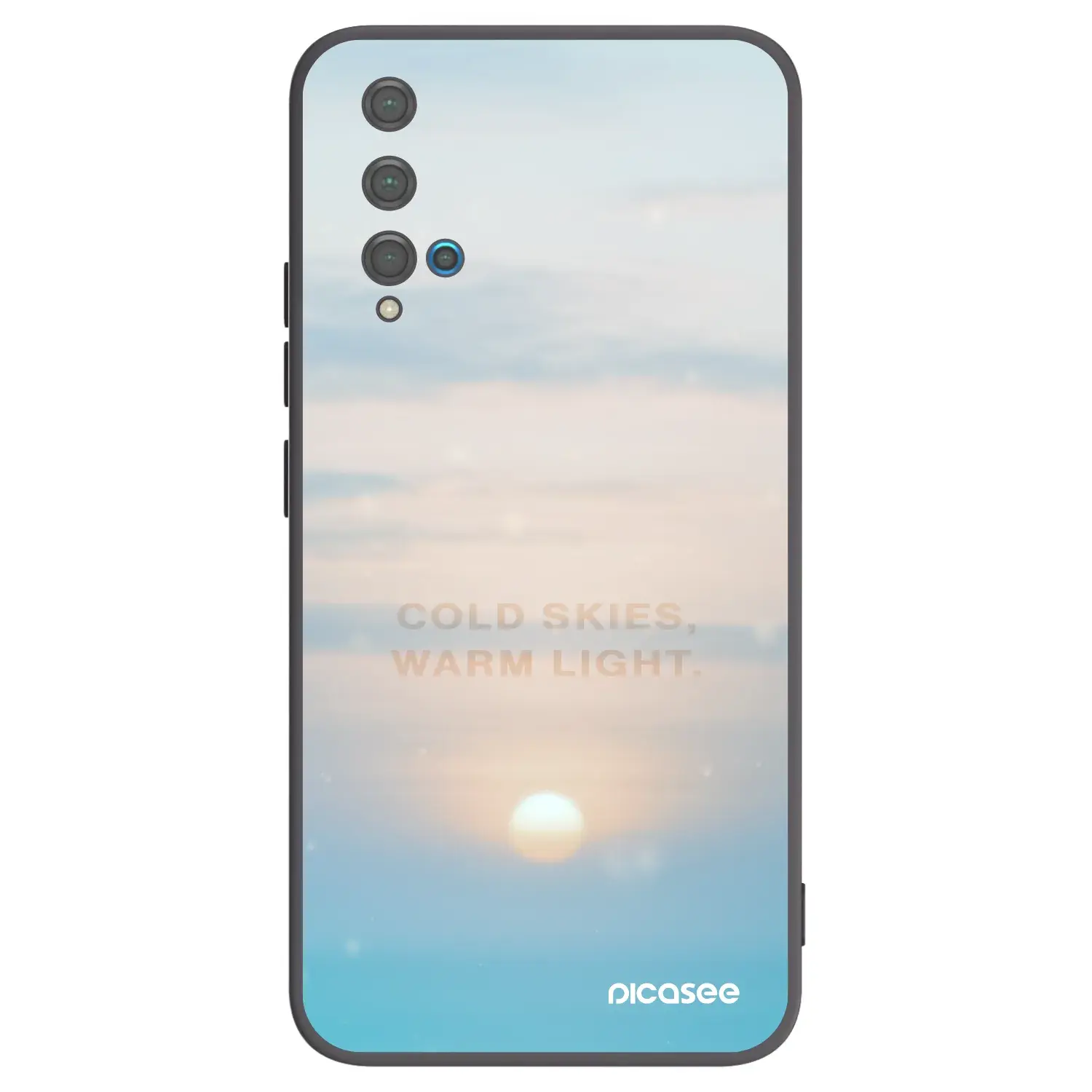 Silikonový černý obal pro Huawei Nova 5T - COLD SKIES