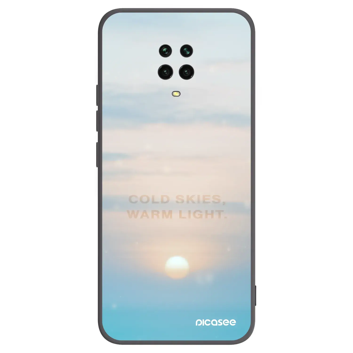 Silikonový černý obal pro Xiaomi Redmi Note 9 Pro - COLD SKIES