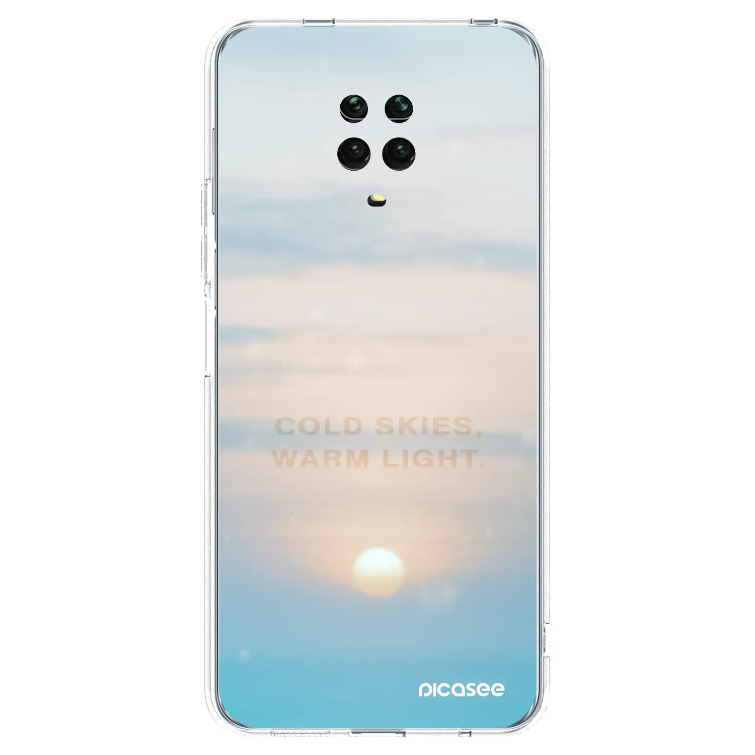 Silikonový průhledný obal pro Xiaomi Redmi Note 9S - COLD SKIES