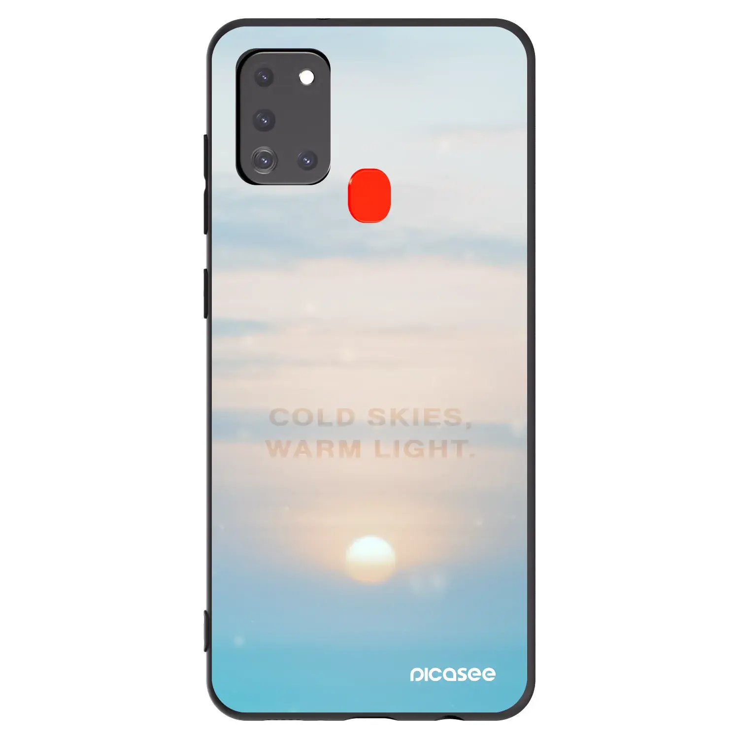 Silikonový černý obal pro Samsung Galaxy A21s - COLD SKIES