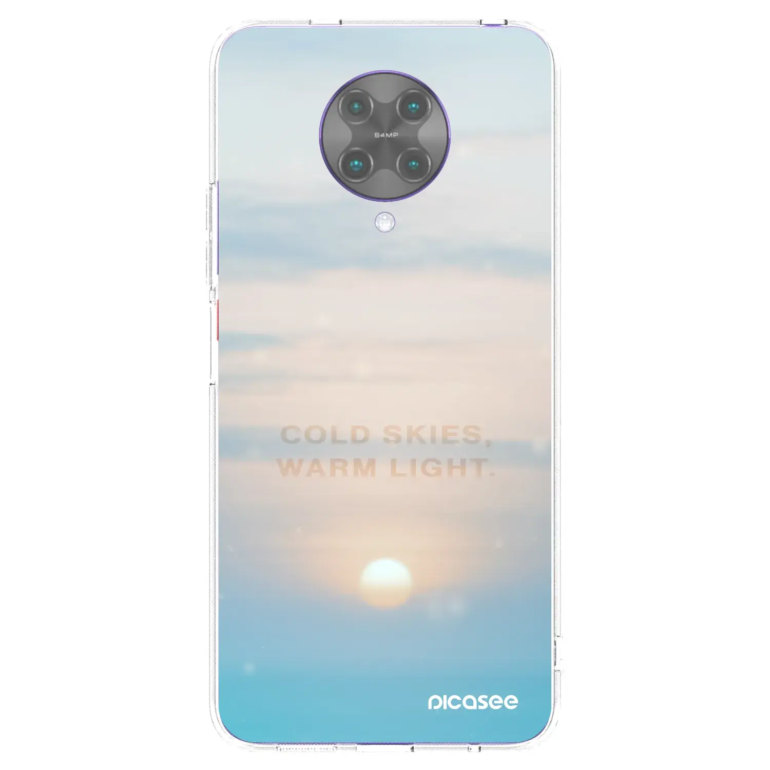Silikonový průhledný obal pro Xiaomi Poco F2 Pro - COLD SKIES