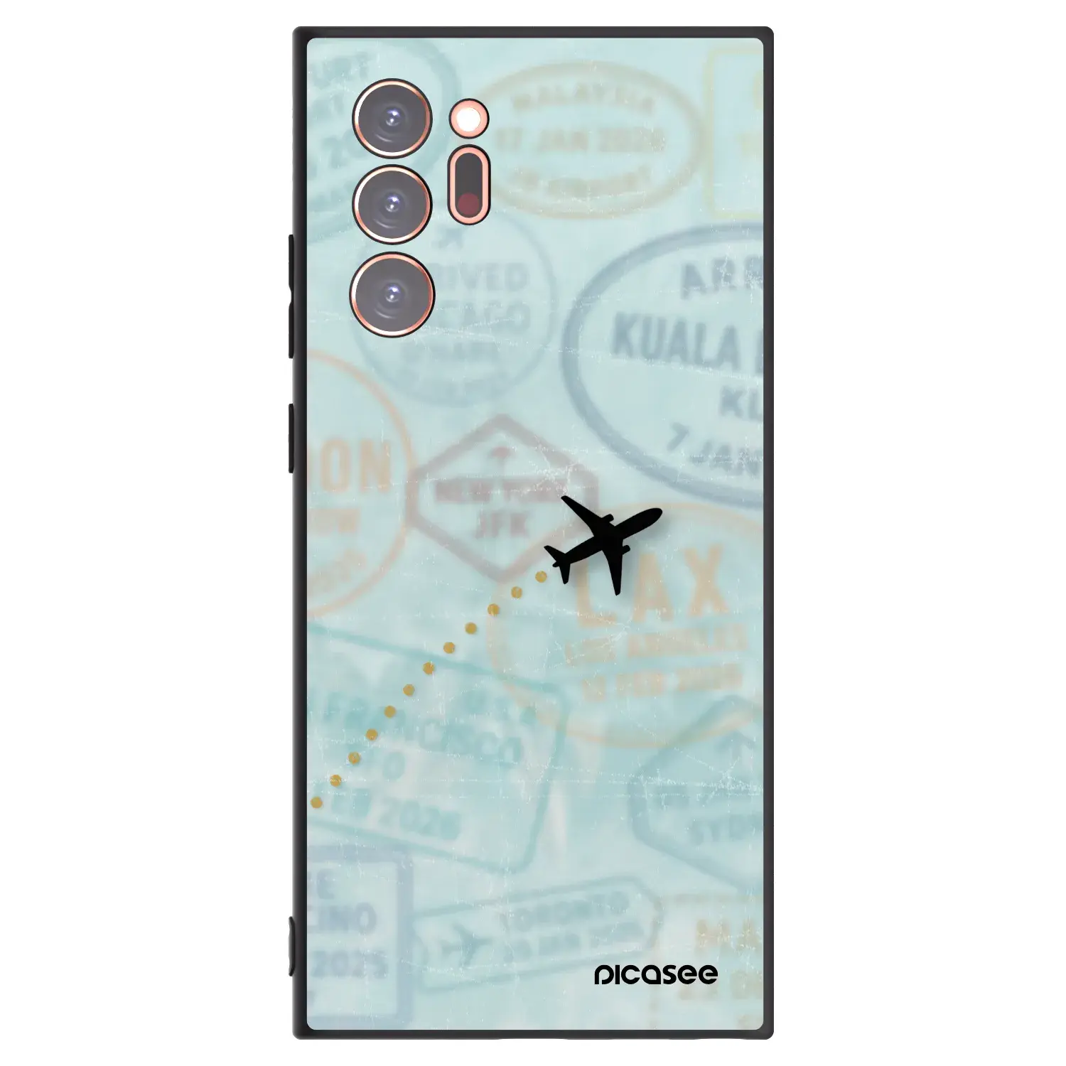 Silikonový černý obal pro Samsung Galaxy Note 20 Ultra - FLIGHT PATH