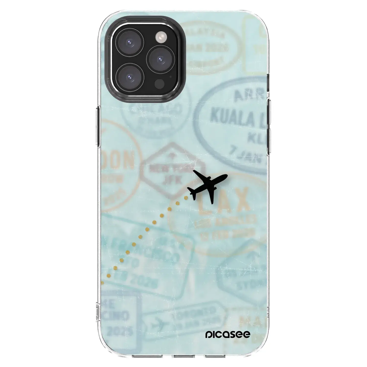 Silikonový průhledný obal pro Apple iPhone 12 Pro Max - FLIGHT PATH