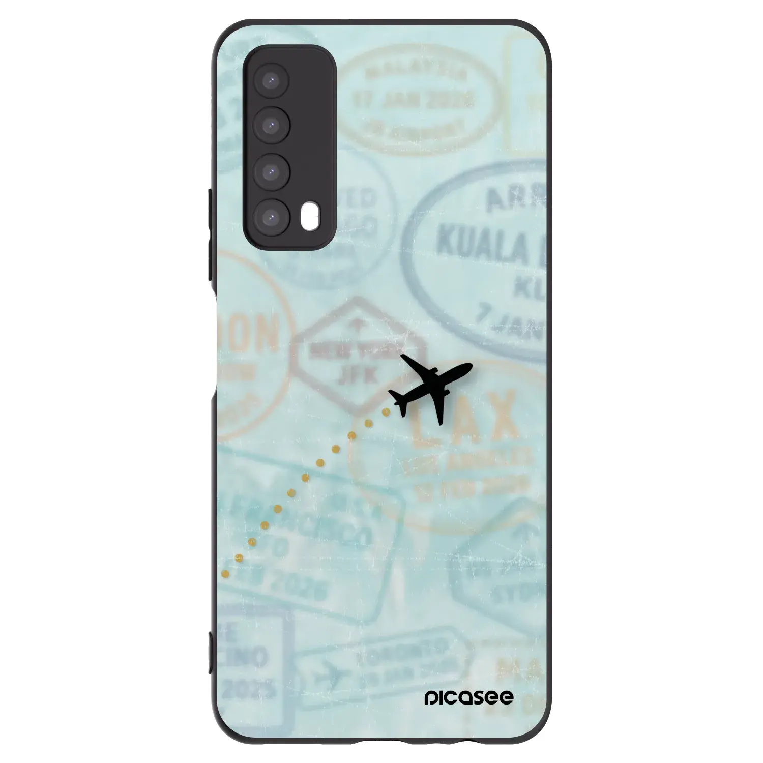 Silikonový černý obal pro Huawei P Smart 2021 - FLIGHT PATH