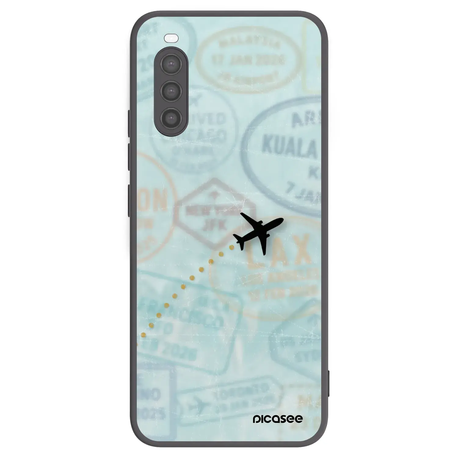 Silikonový černý obal pro Sony Xperia 10 II - FLIGHT PATH