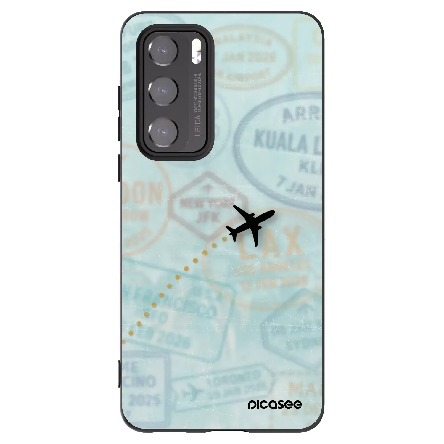 Silikonový černý obal pro Huawei P40 - FLIGHT PATH