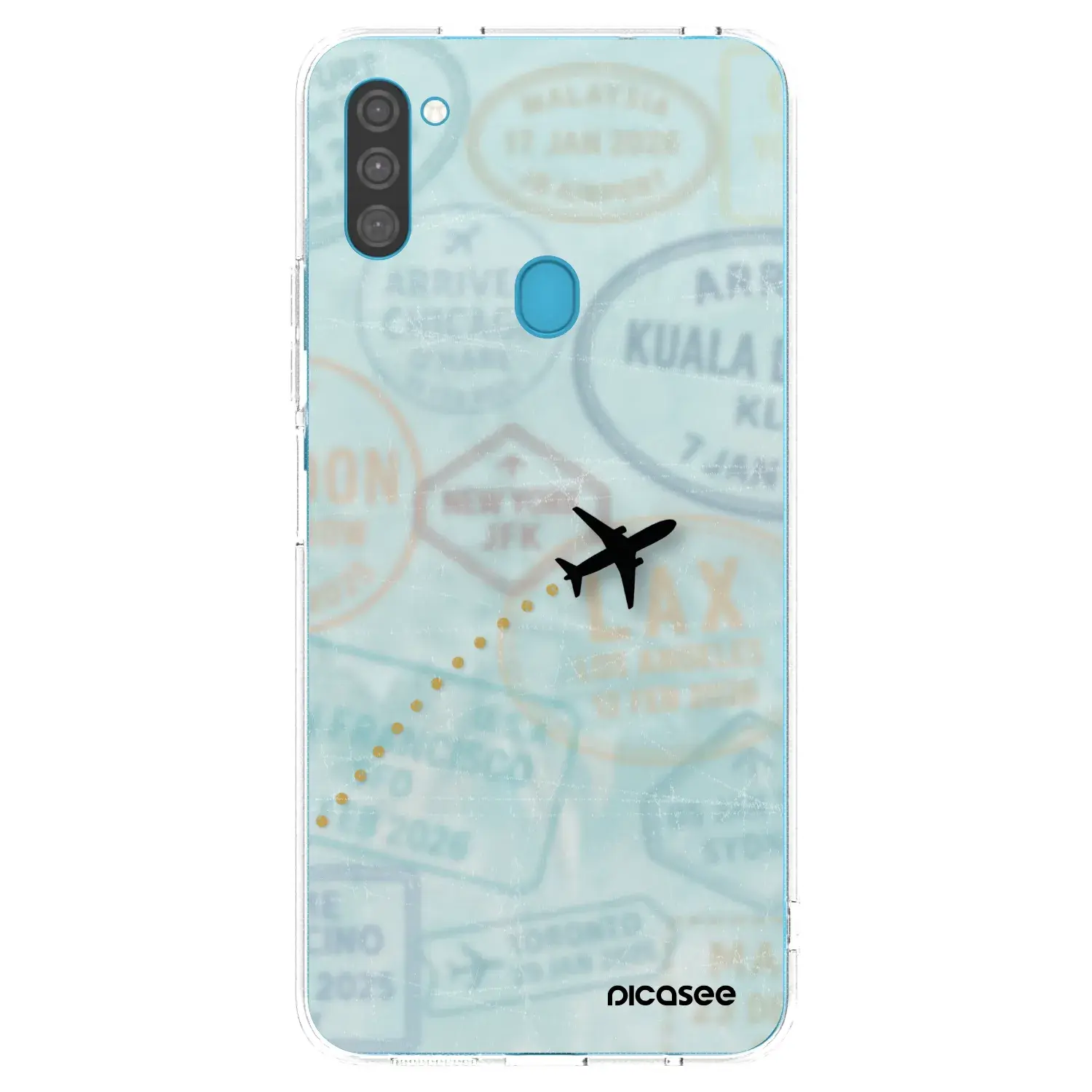 Silikonový průhledný obal pro Samsung Galaxy M11 - FLIGHT PATH
