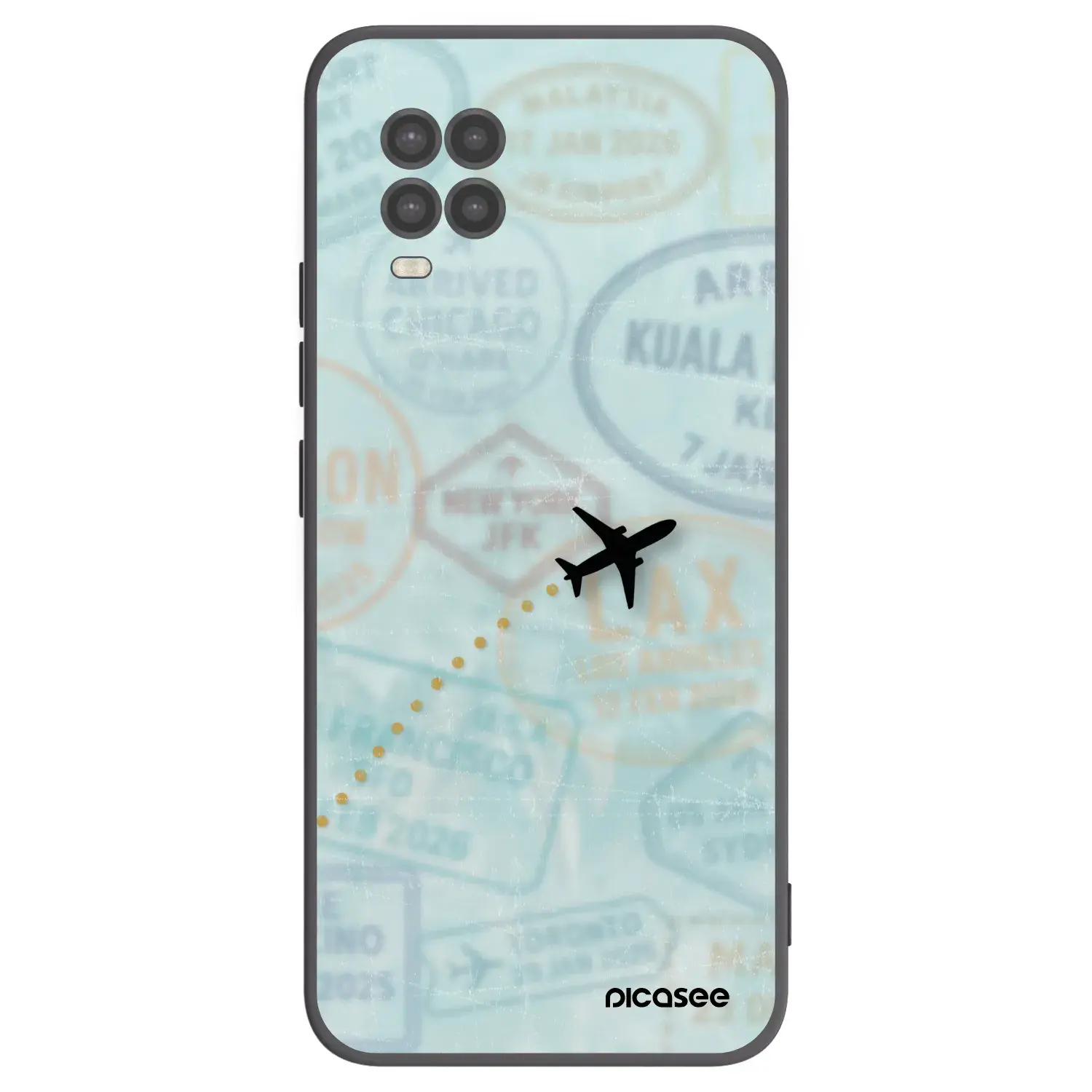 Silikonový černý obal pro Xiaomi Mi 10 Lite - FLIGHT PATH