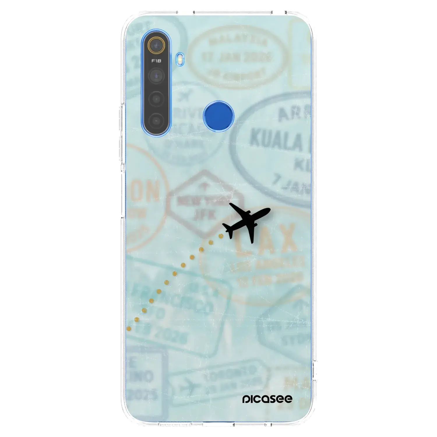 Silikonový průhledný obal pro Realme 5 - FLIGHT PATH