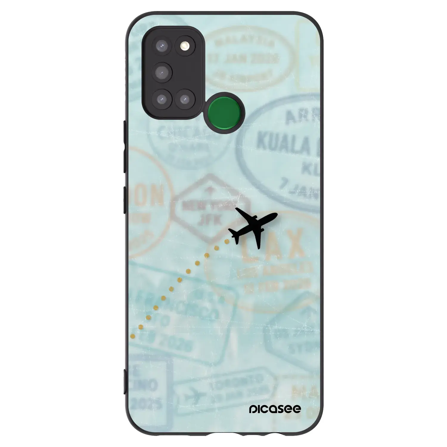 Silikonový černý obal pro Realme 7i - FLIGHT PATH