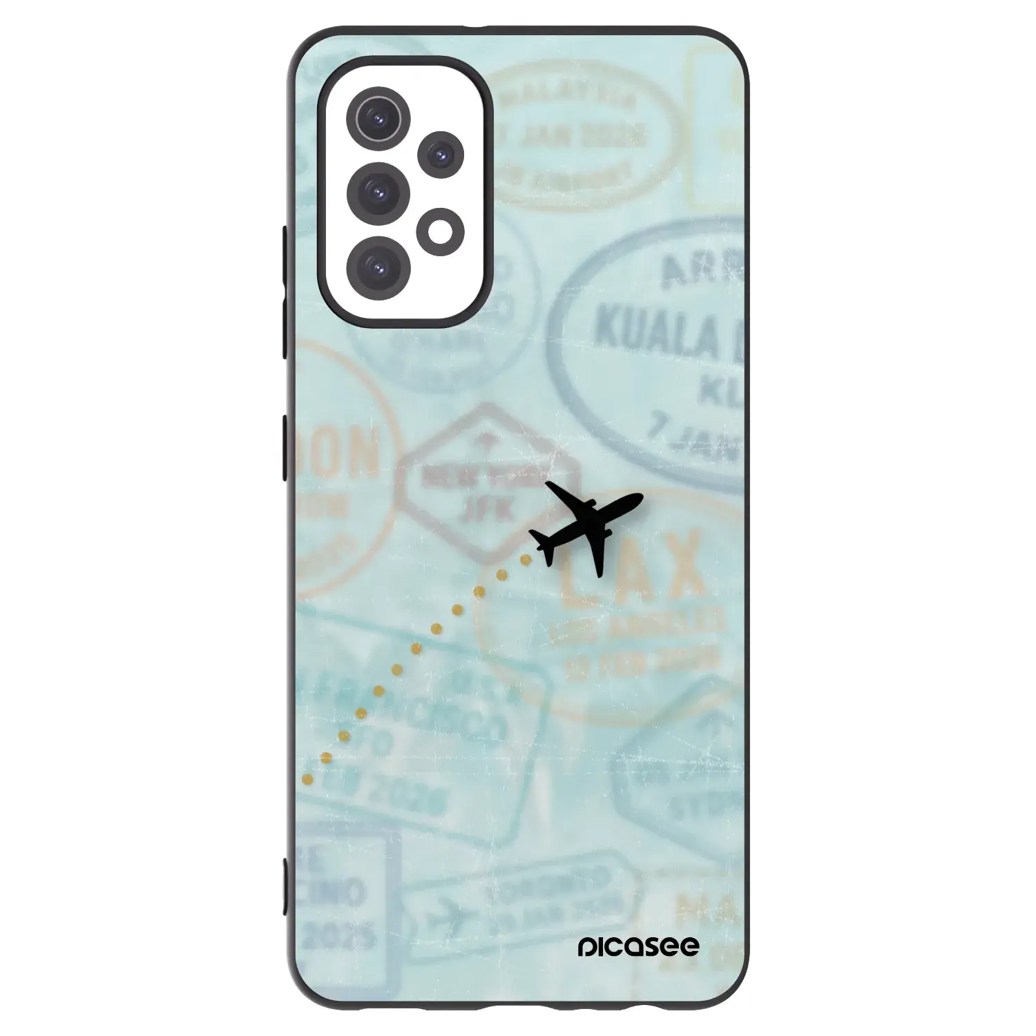 Silikonový černý obal pro Samsung Galaxy A32 5G A326B - FLIGHT PATH