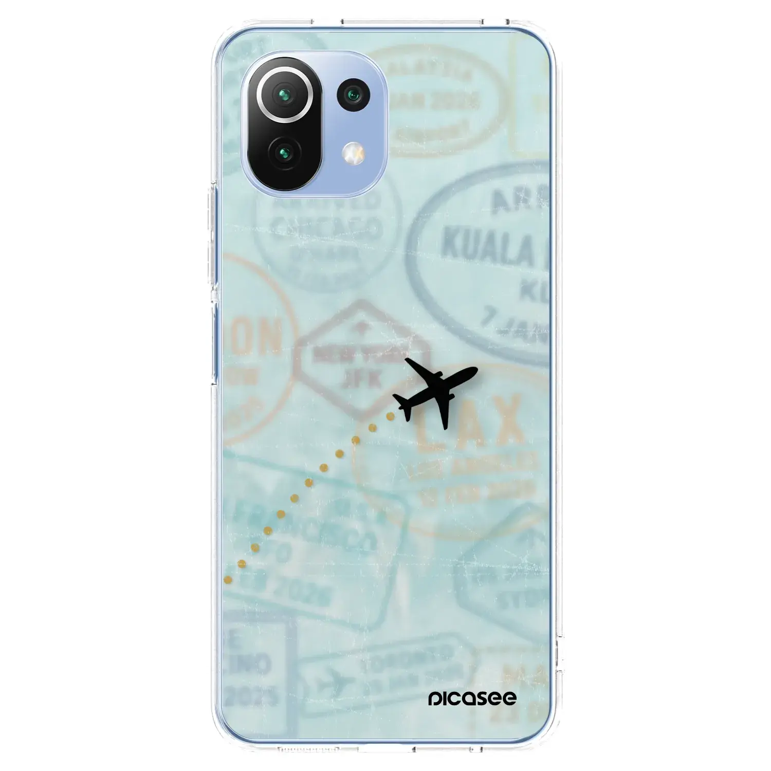 Silikonový průhledný obal pro Xiaomi Mi 11 Lite - FLIGHT PATH
