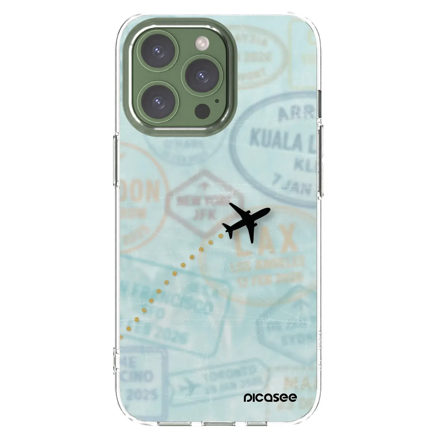 Silikonový průhledný obal pro Apple iPhone 13 Pro - FLIGHT PATH