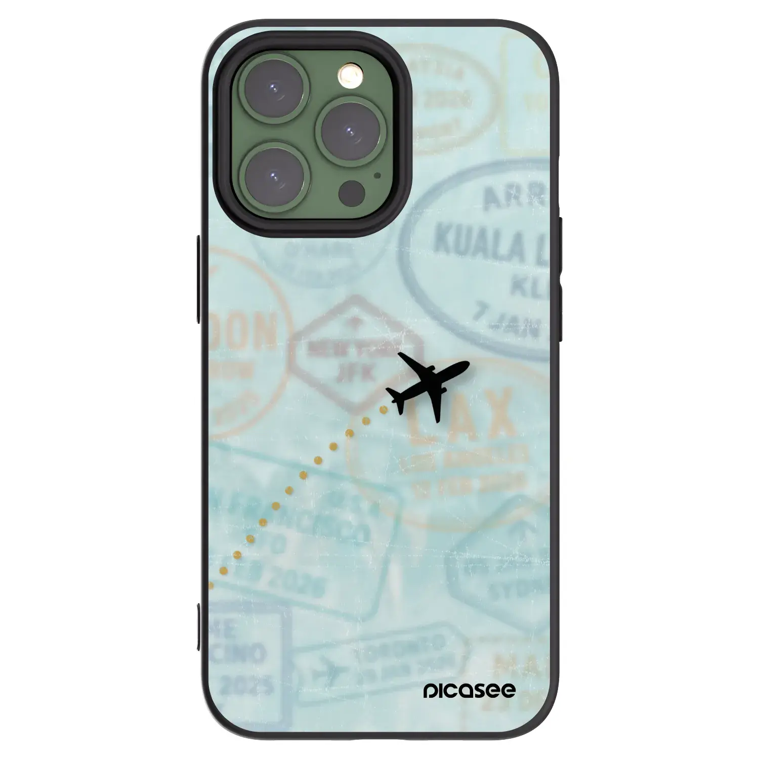 Silikonový černý obal pro Apple iPhone 13 Pro - FLIGHT PATH