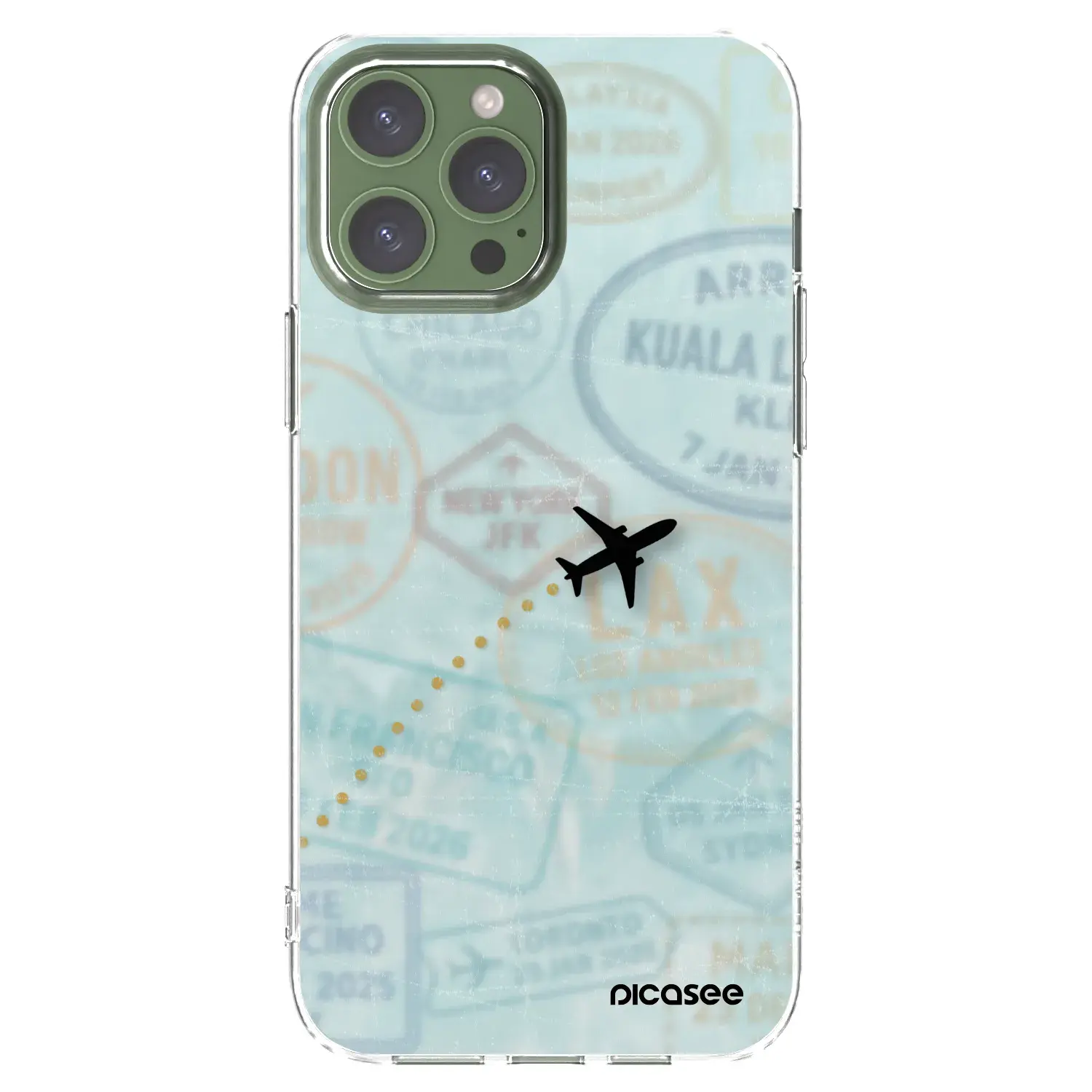 Silikonový průhledný obal pro Apple iPhone 13 Pro Max - FLIGHT PATH