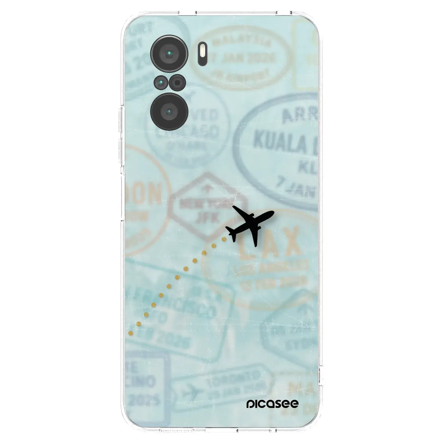 Silikonový průhledný obal pro Xiaomi Poco F3 - FLIGHT PATH