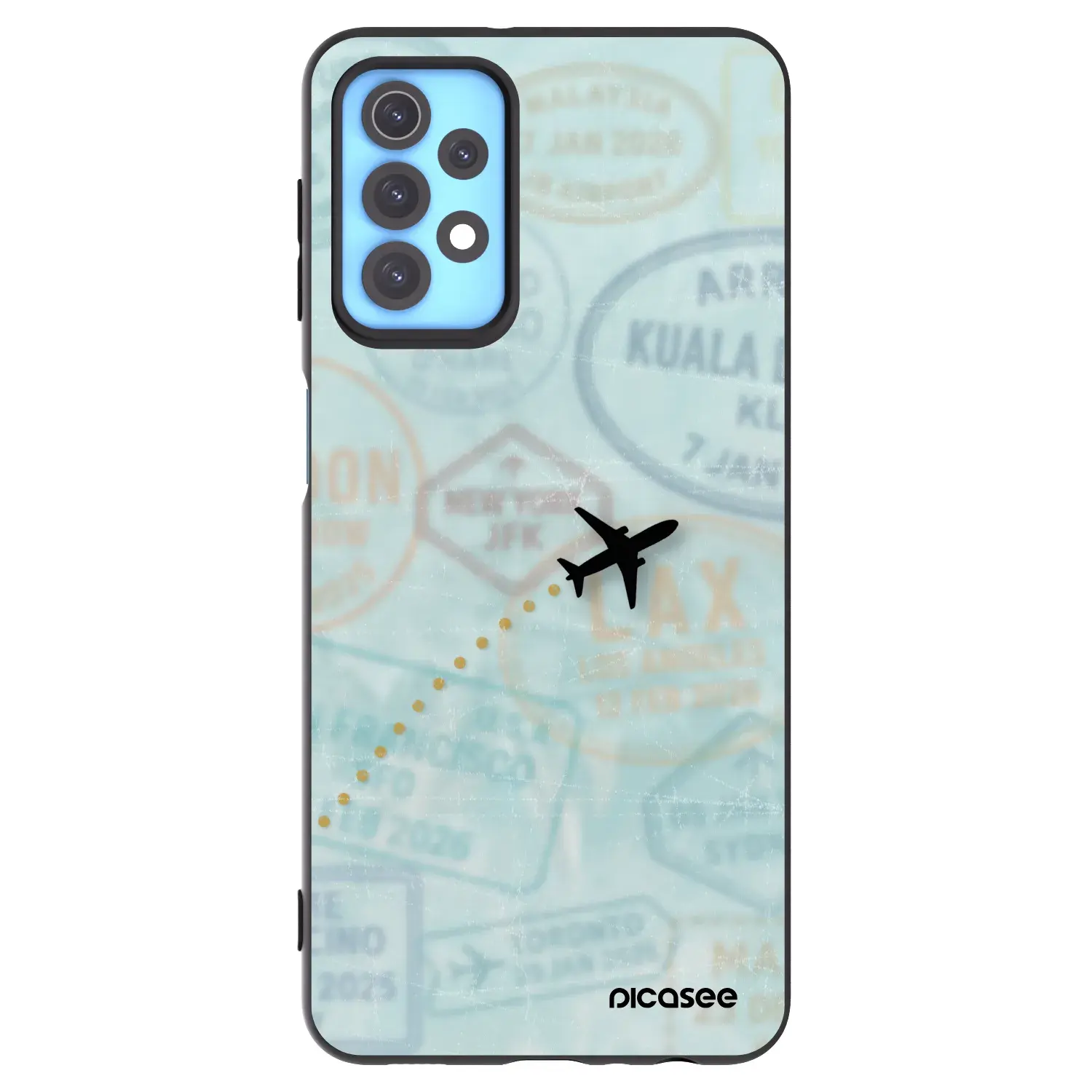 Silikonový černý obal pro Samsung Galaxy A32 4G SM-A325F - FLIGHT PATH